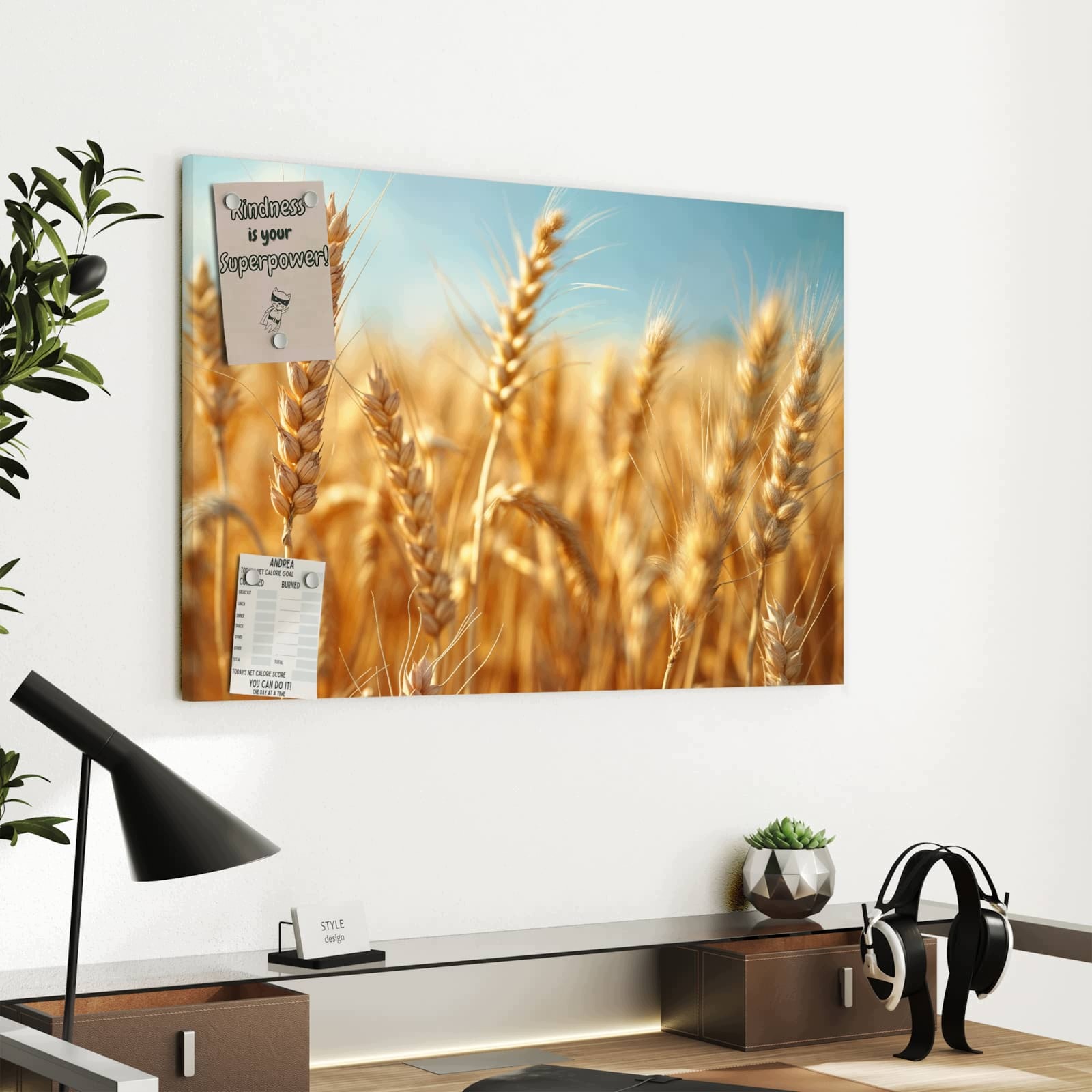 Magnetická tabule – obraz na zeď Jemné pole pšenice | 60 × 40 cm