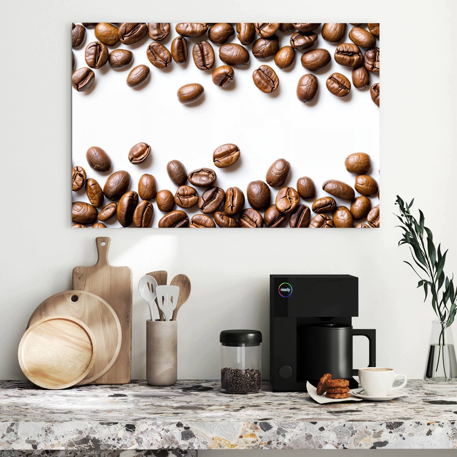 Magnetická tabule – obraz na zeď Zasněná zrna kávy | 90 × 60 cm