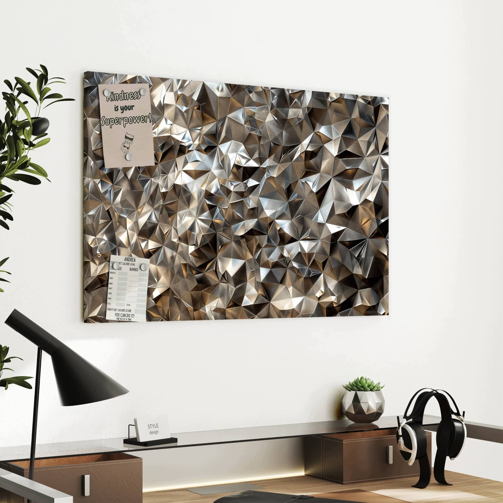 Magnetická tabule – obraz na zeď Geometrický motiv | 60 × 40 cm