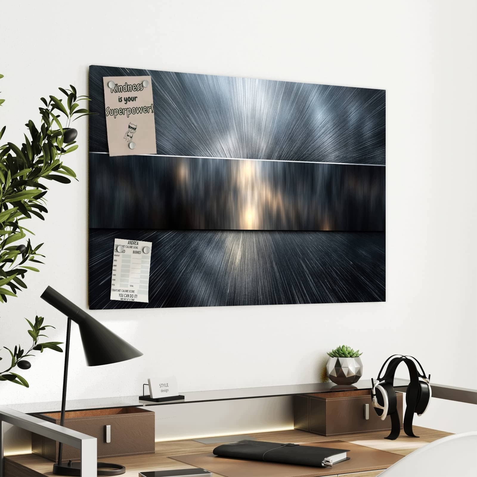 Magnetická tabule – obraz na zeď Záblesk energie | 90 × 60 cm