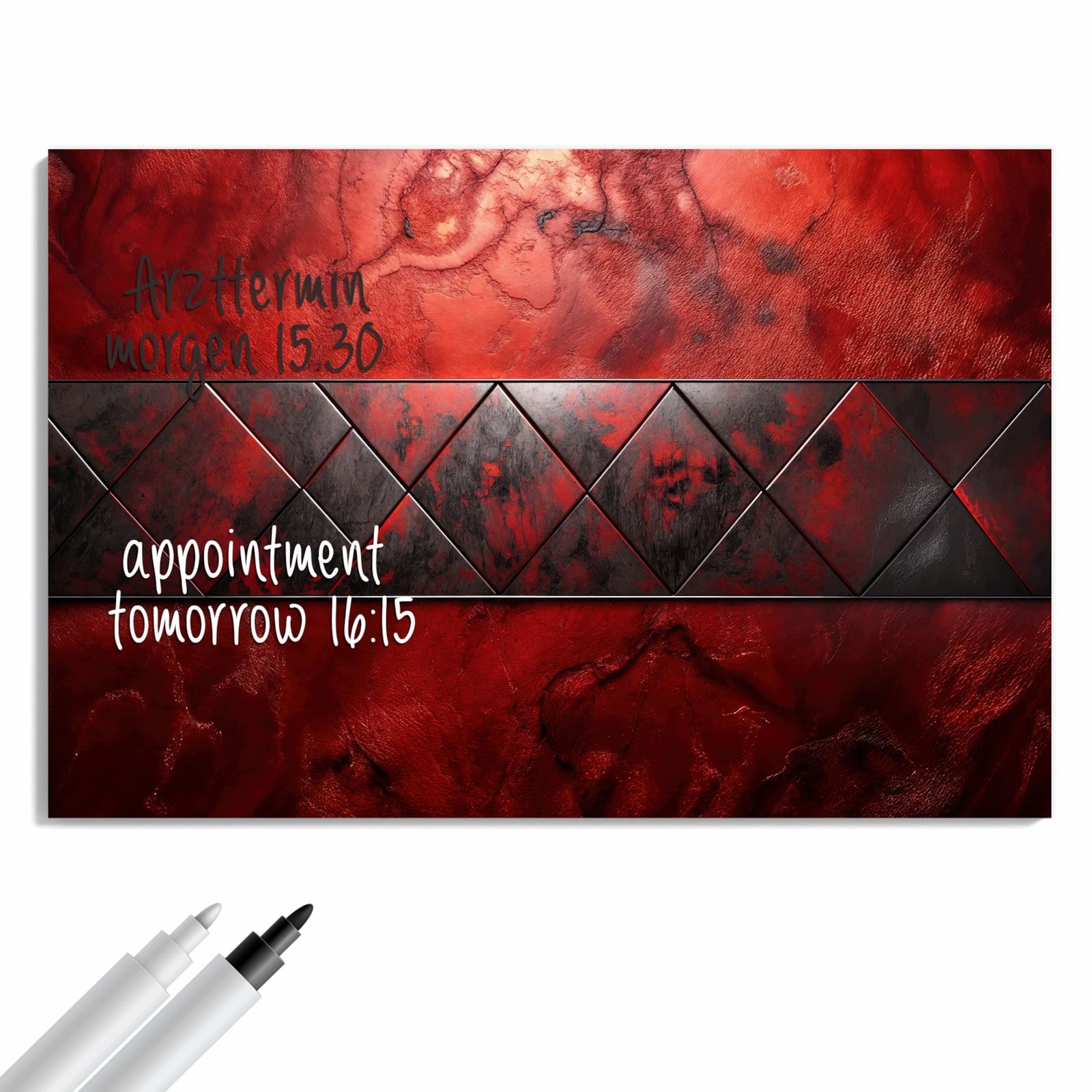 Magnetická tabule – obraz na zeď Tmavý nástěnný vzor | 60 × 40 cm