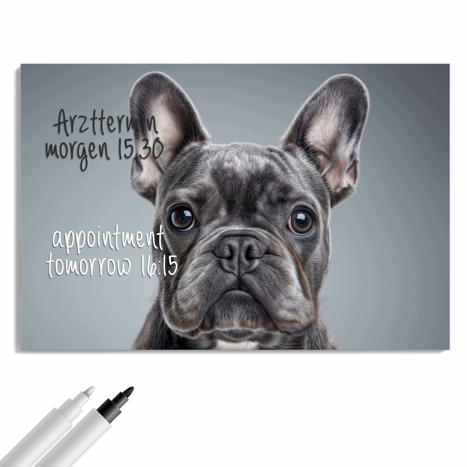Magnetická tabule – obraz na zeď Francouzský buldoček – motiv 2 | 60 × 40 cm