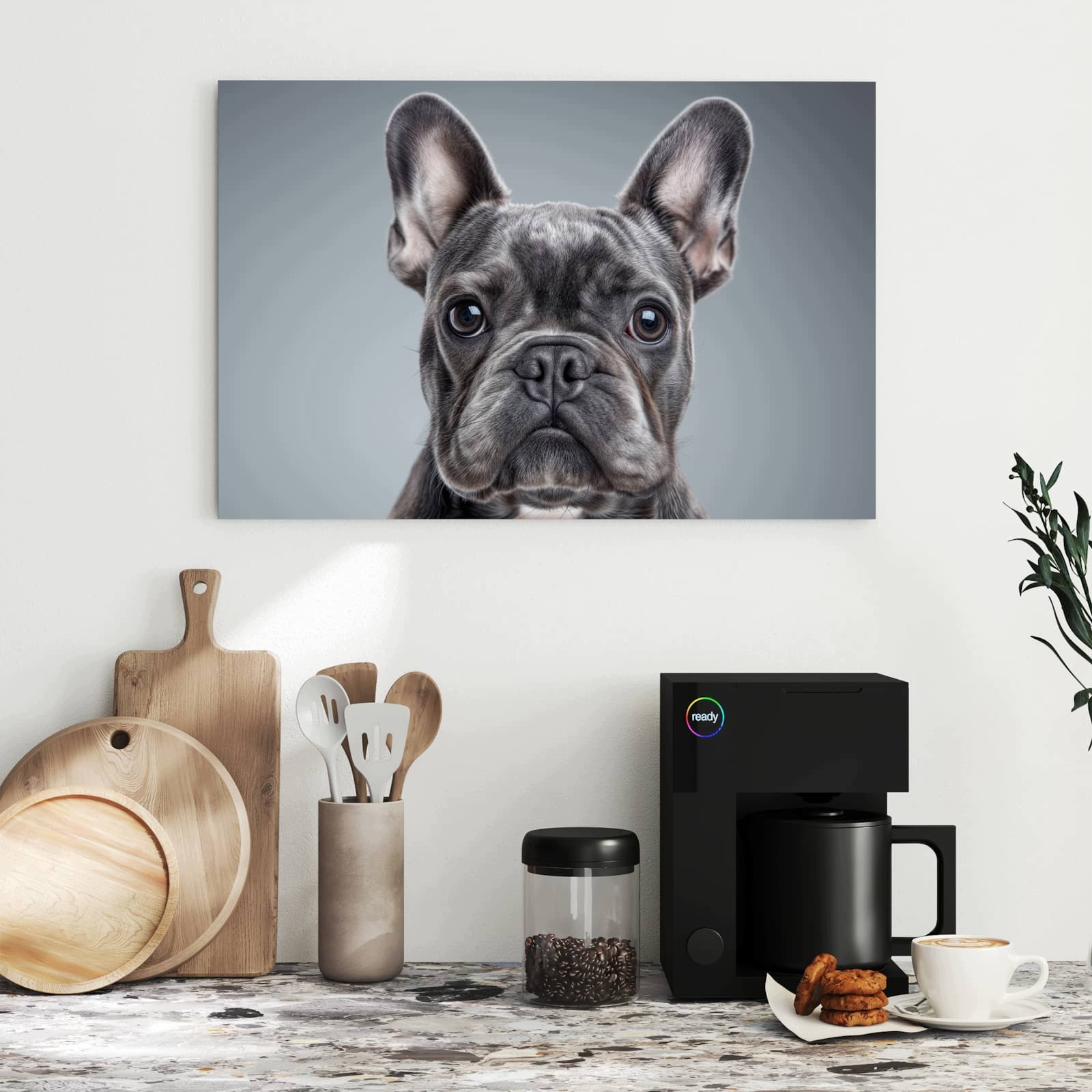 Magnetická tabule – obraz na zeď Francouzský buldoček – motiv 2 | 60 × 40 cm