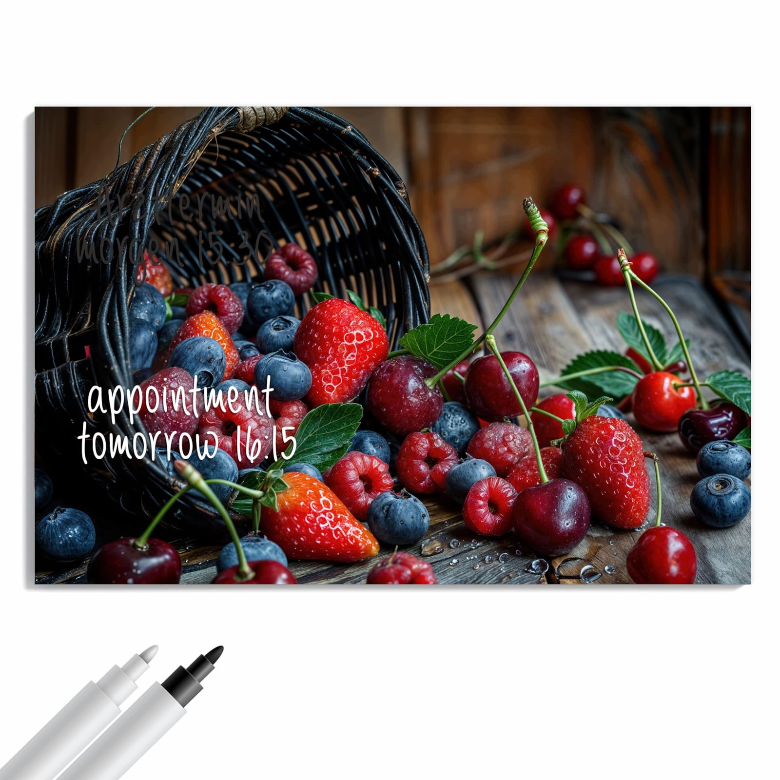 Magnetická tabule – obraz na zeď Čerstvý košík bobulí | 90 × 60 cm