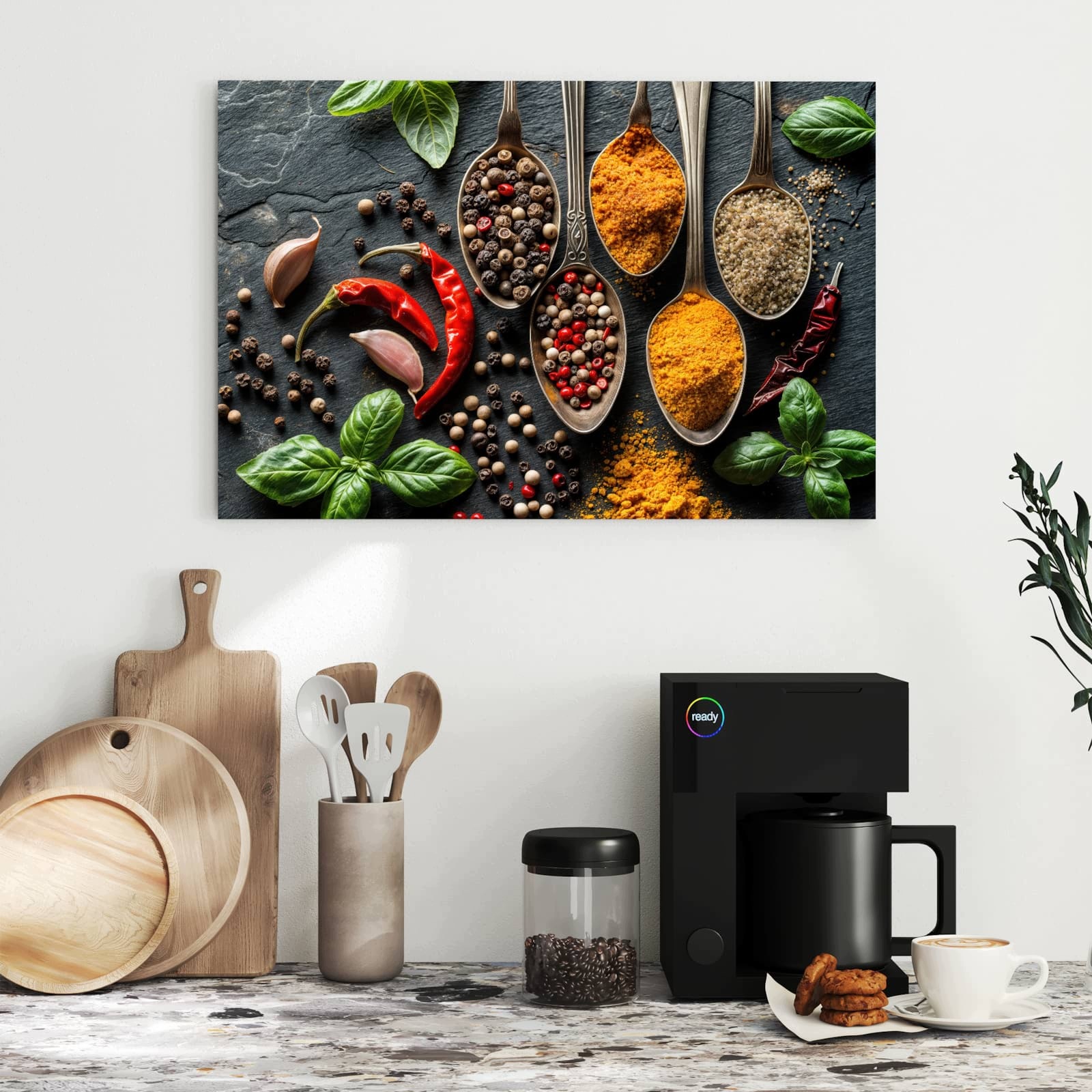Magnetická tabule – obraz na zeď Kuchyňské koření | 60 × 40 cm