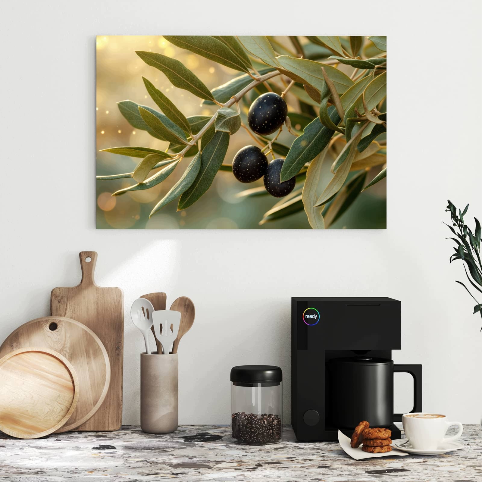 Magnetická tabule – obraz na zeď Olivová větvička | 60 × 40 cm