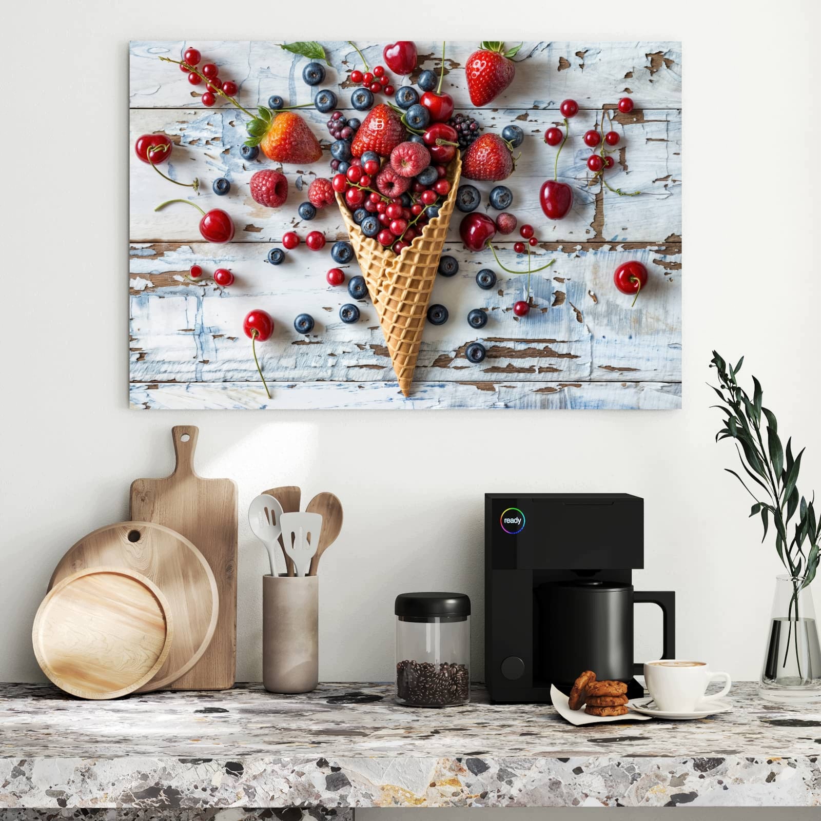 Magnetická tabule – obraz na zeď Ovoce zmrzlina | 90 × 60 cm