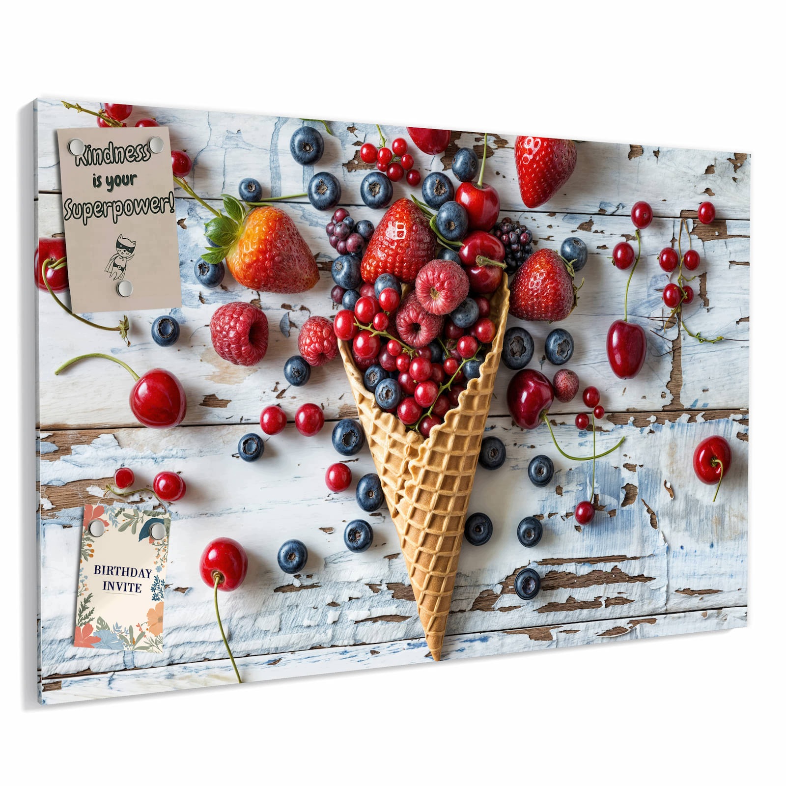 Magnetická tabule – obraz na zeď Ovoce zmrzlina | 90 × 60 cm