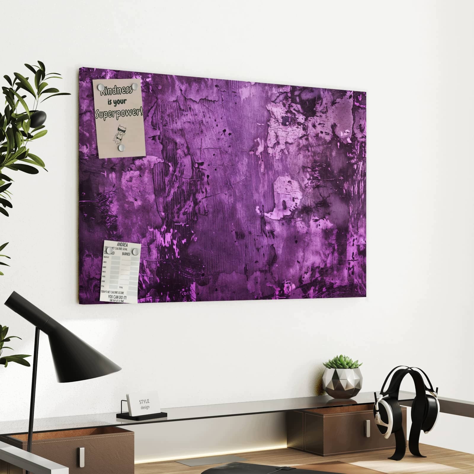 Magnetická tabule – obraz na zeď Abstraktní stěna | 60 × 40 cm