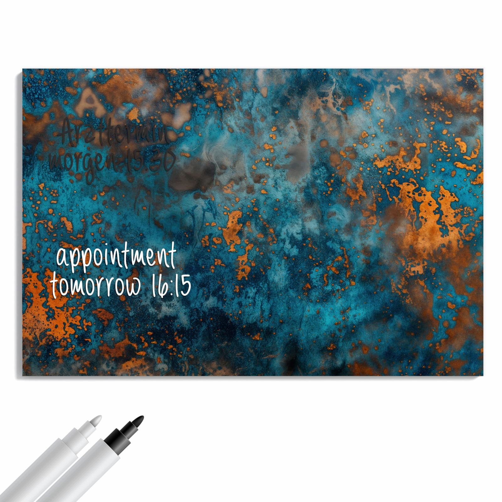 Magnetická tabule – obraz na zeď Modré vrstvení | 60 × 40 cm