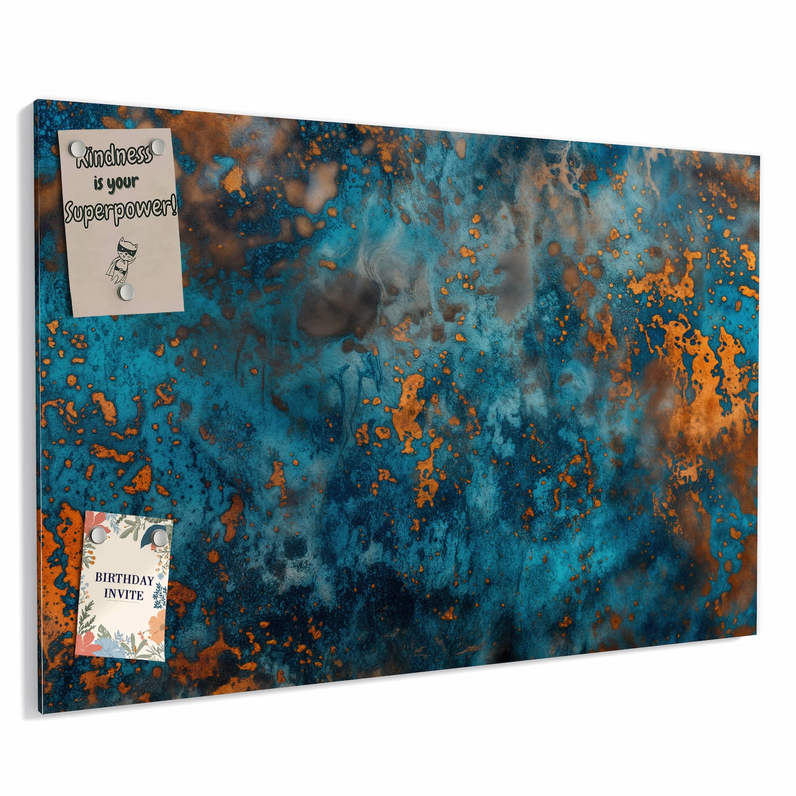 Magnetická tabule – obraz na zeď Modré vrstvení | 60 × 40 cm