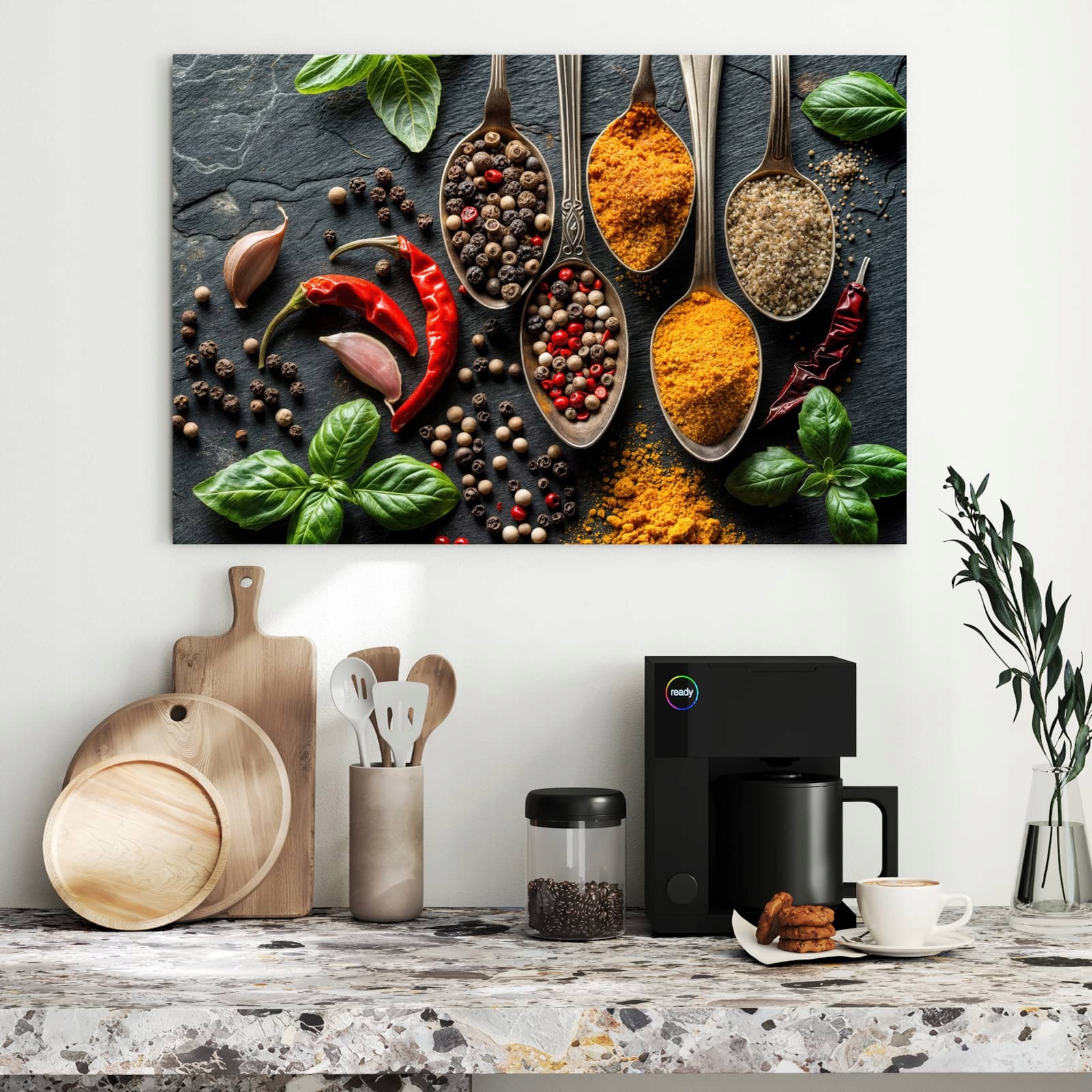 Magnetická tabule – obraz na zeď Kuchyňské koření | 90 × 60 cm