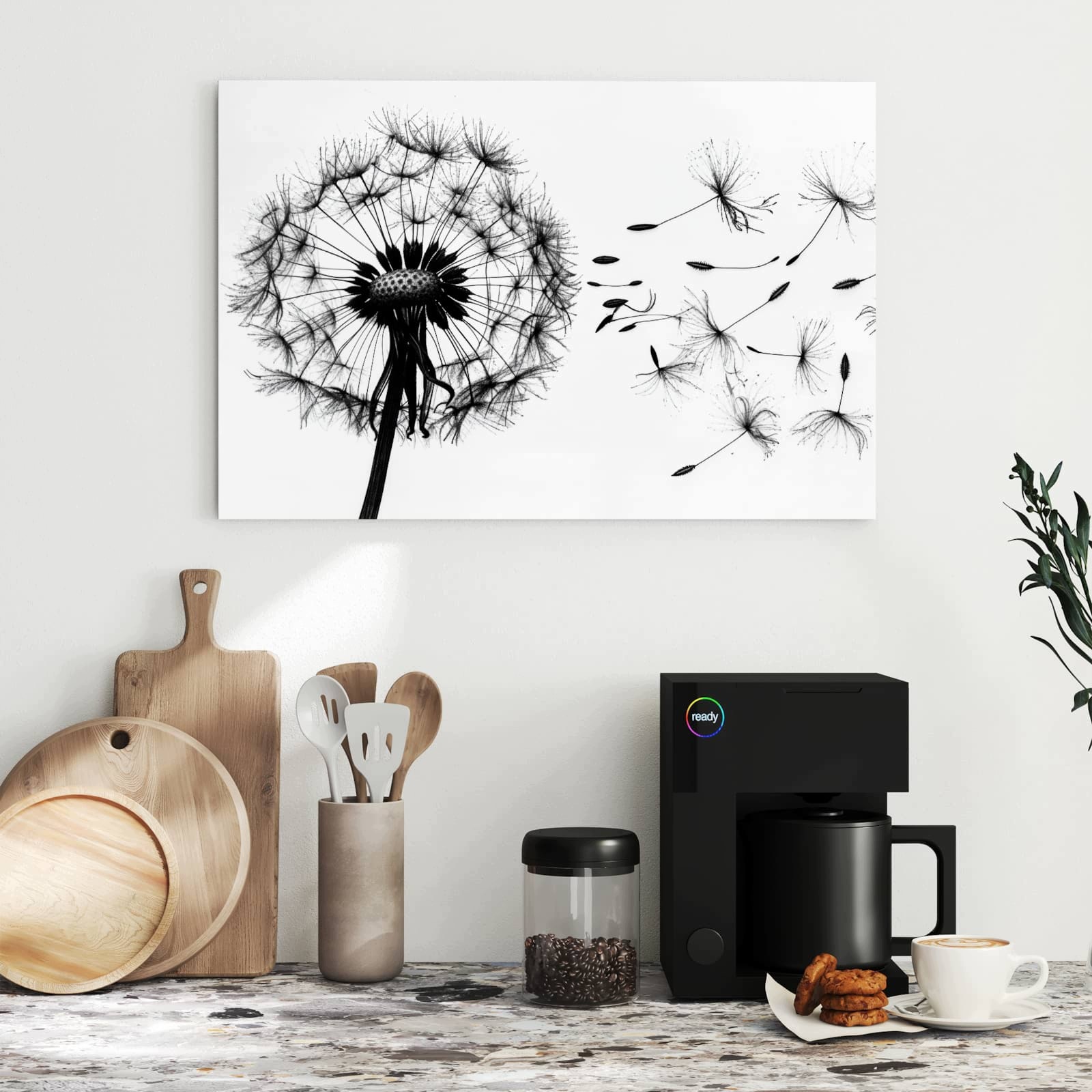 Magnetická tabule – obraz na zeď Pampeliška | 60 × 40 cm
