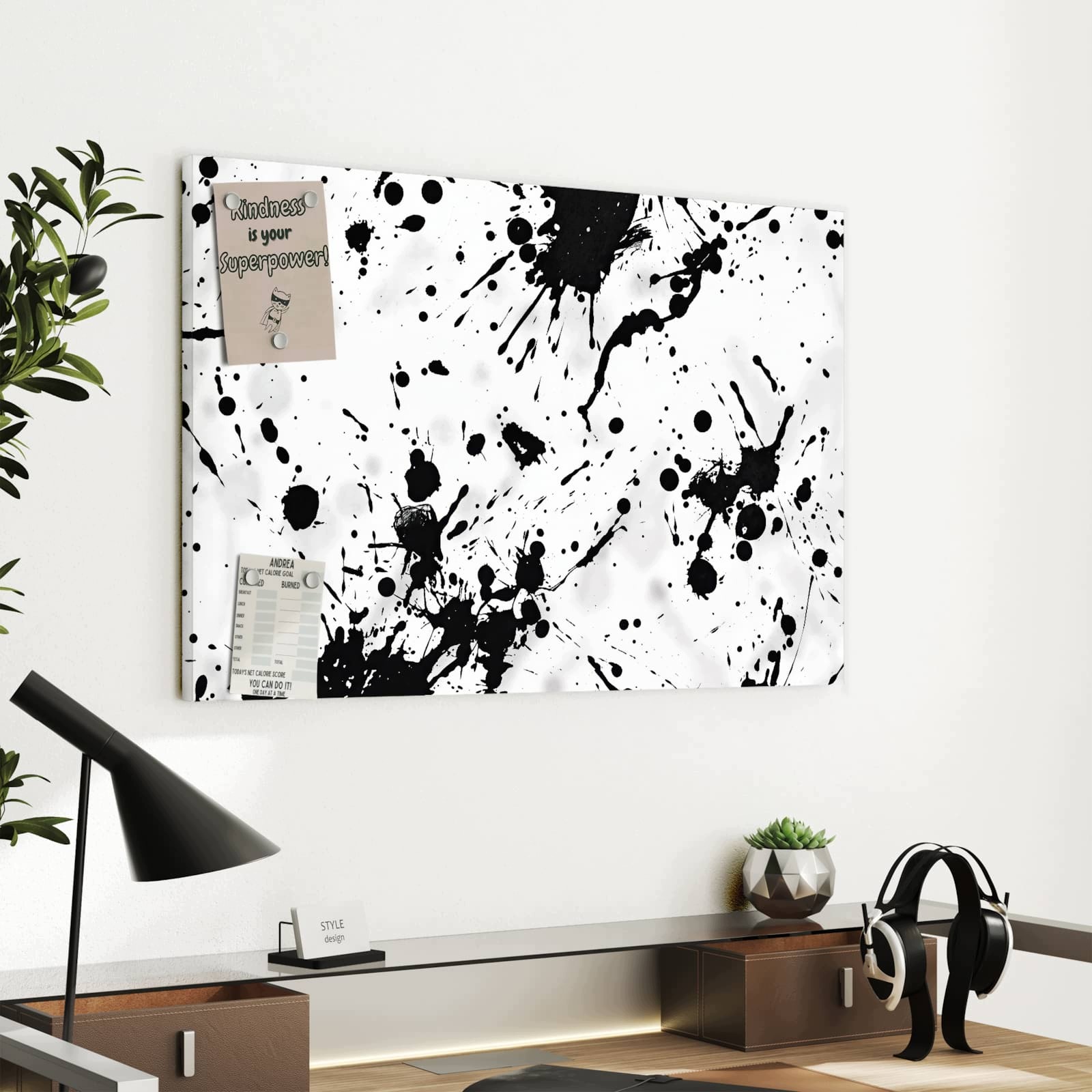 Magnetická tabule – obraz na zeď Barevné skvrny | 60 × 40 cm