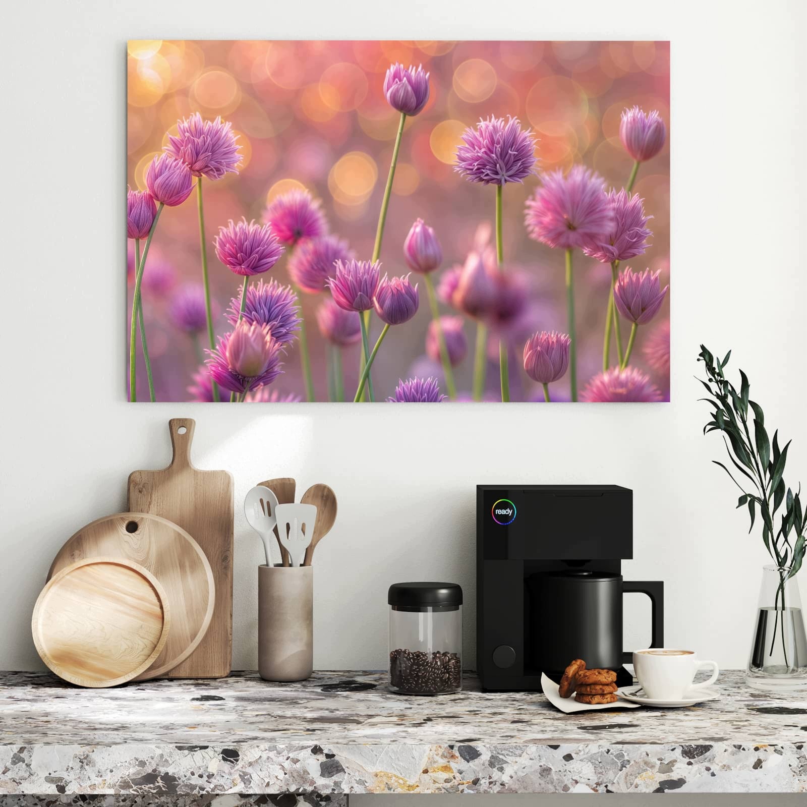 Magnetická tabule – obraz na zeď Kvetoucí okrasný česnek | 90 × 60 cm