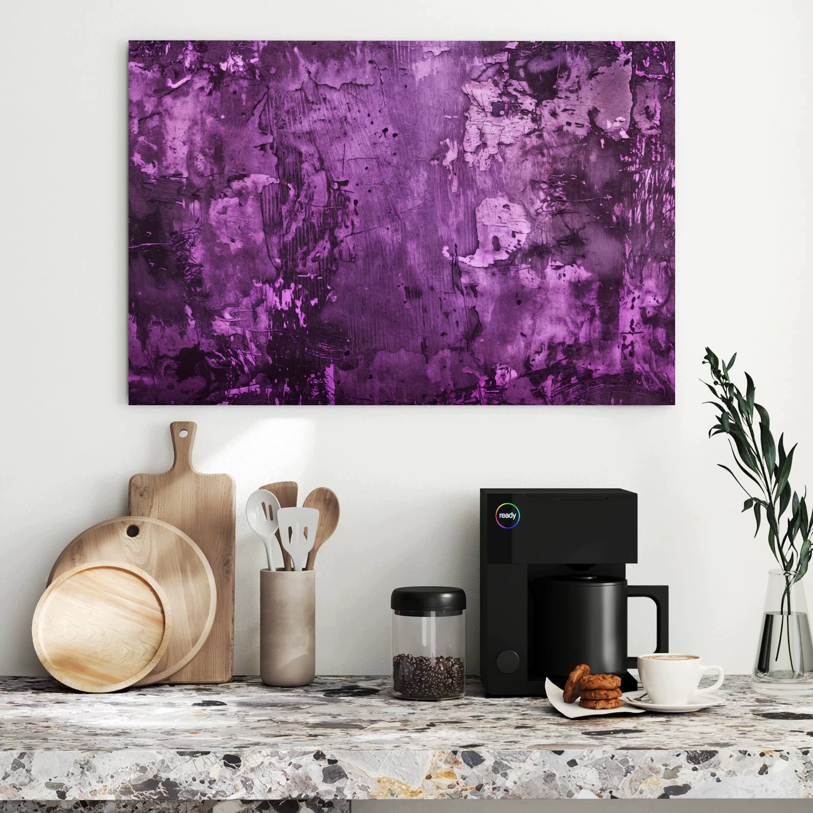 Magnetická tabule – obraz na zeď Abstraktní stěna | 90 × 60 cm