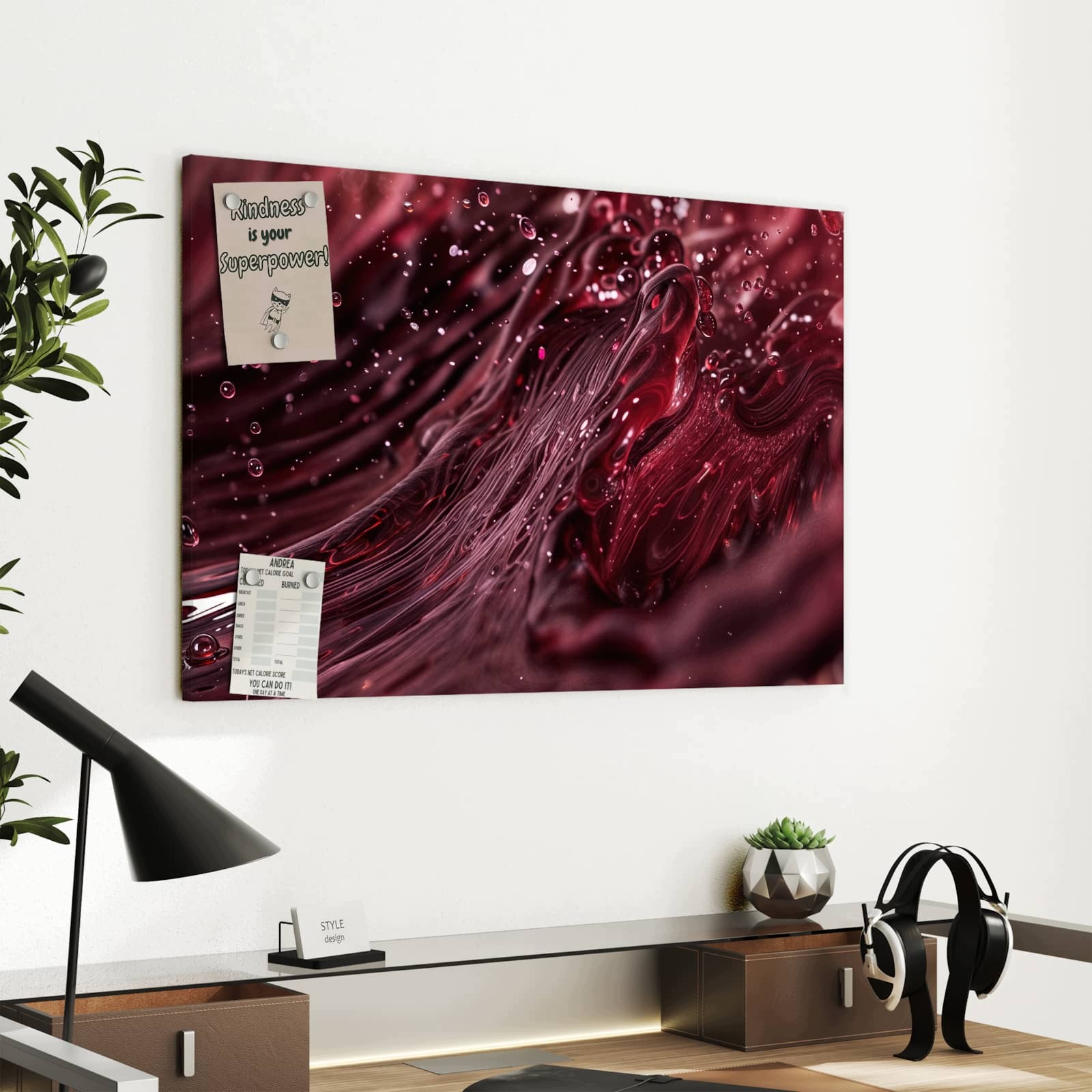 Magnetická tabule – obraz na zeď Vířící plyn | 60 × 40 cm