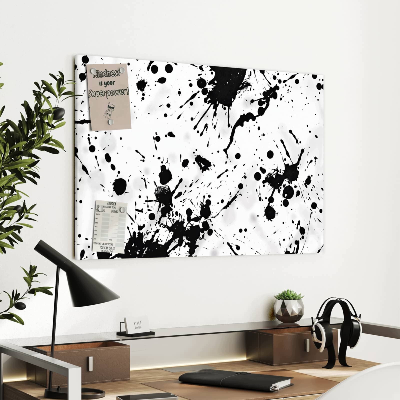 Magnetická tabule – obraz na zeď Barevné skvrny | 90 × 60 cm