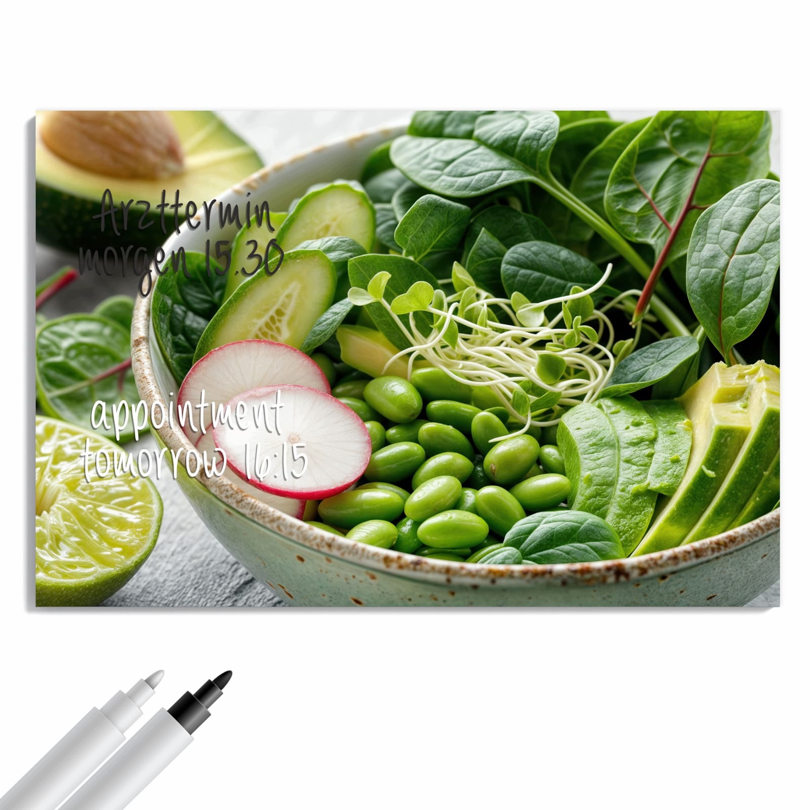 Magnetická tabule – obraz na zeď Zdravý salát | 60 × 40 cm