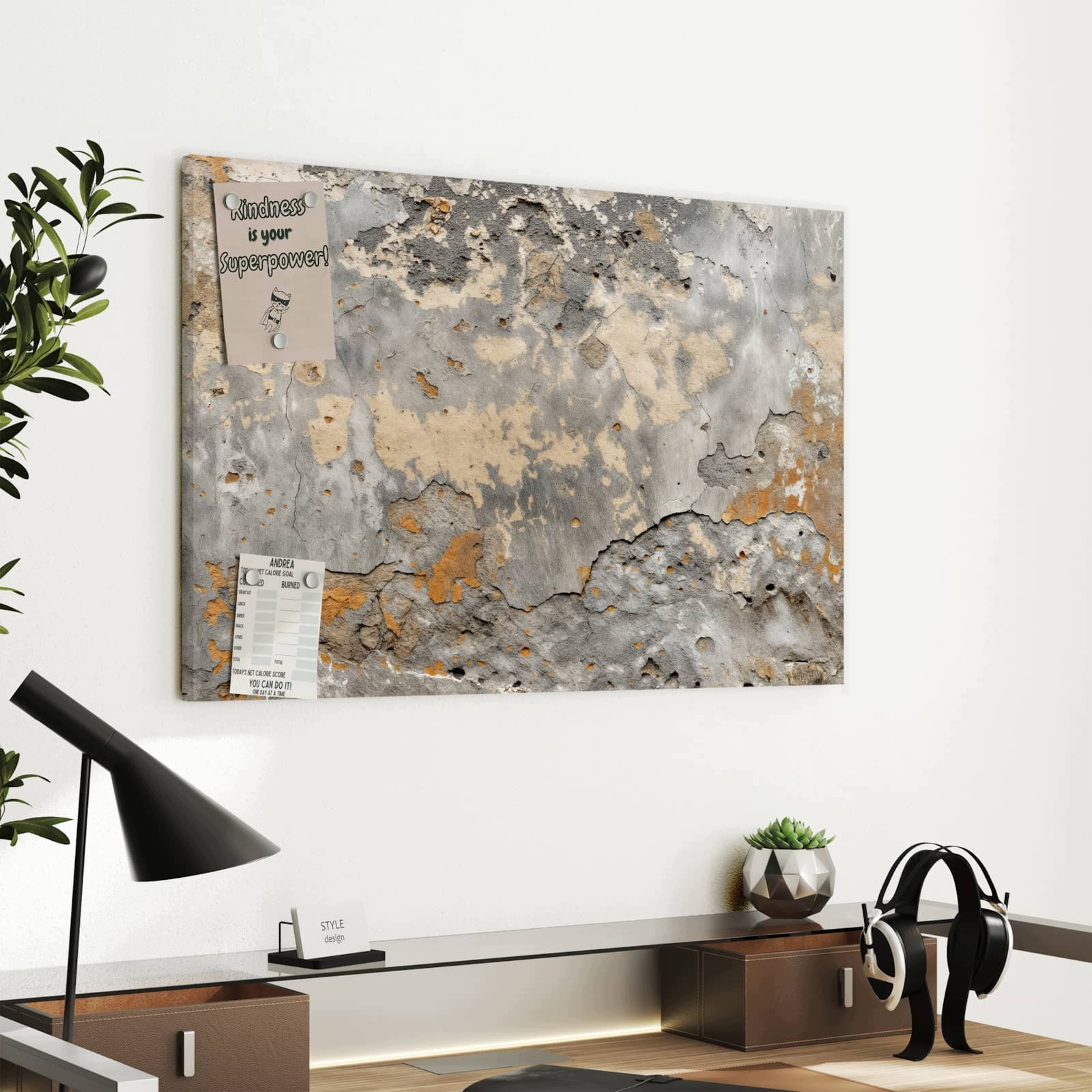 Magnetická tabule – obraz na zeď Vybledlá stěna | 60 × 40 cm
