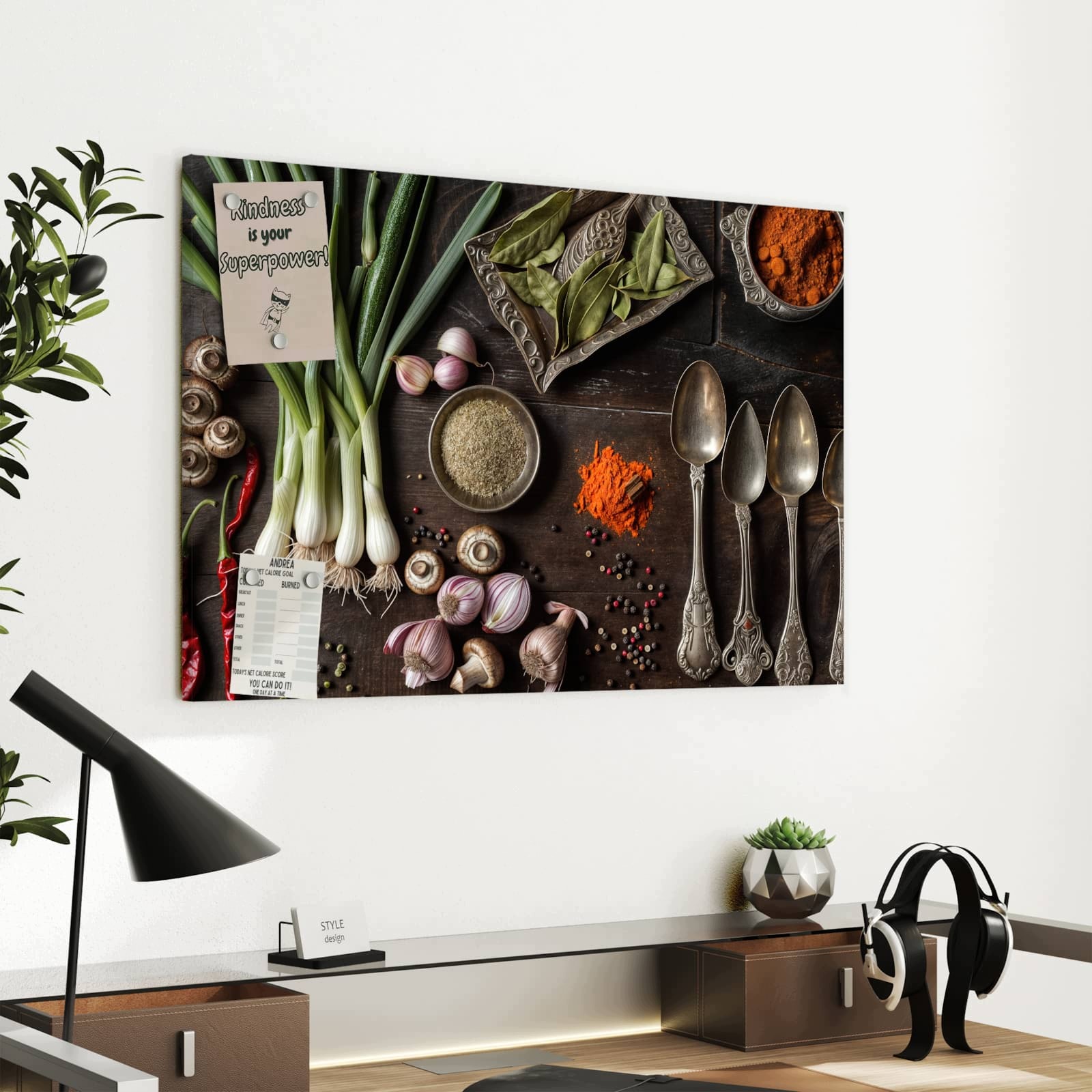 Magnetická tabule – obraz na zeď Vášeň pro vaření | 60 × 40 cm