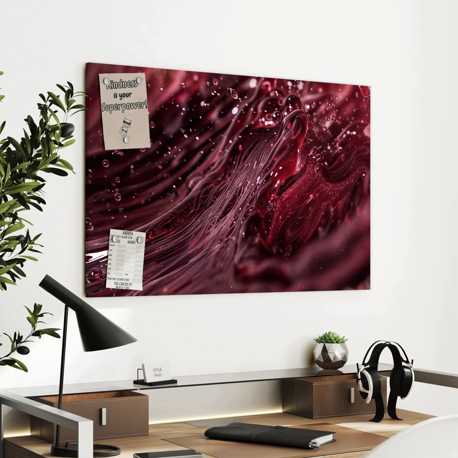 Magnetická tabule – obraz na zeď Vířící plyn | 90 × 60 cm