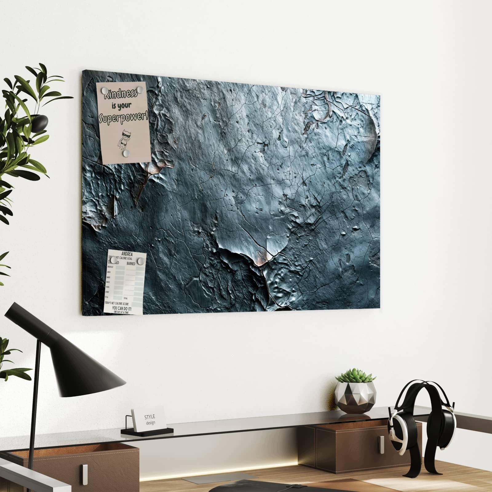 Magnetická tabule – obraz na zeď Strukturální povrch – motiv 2 | 60 × 40 cm