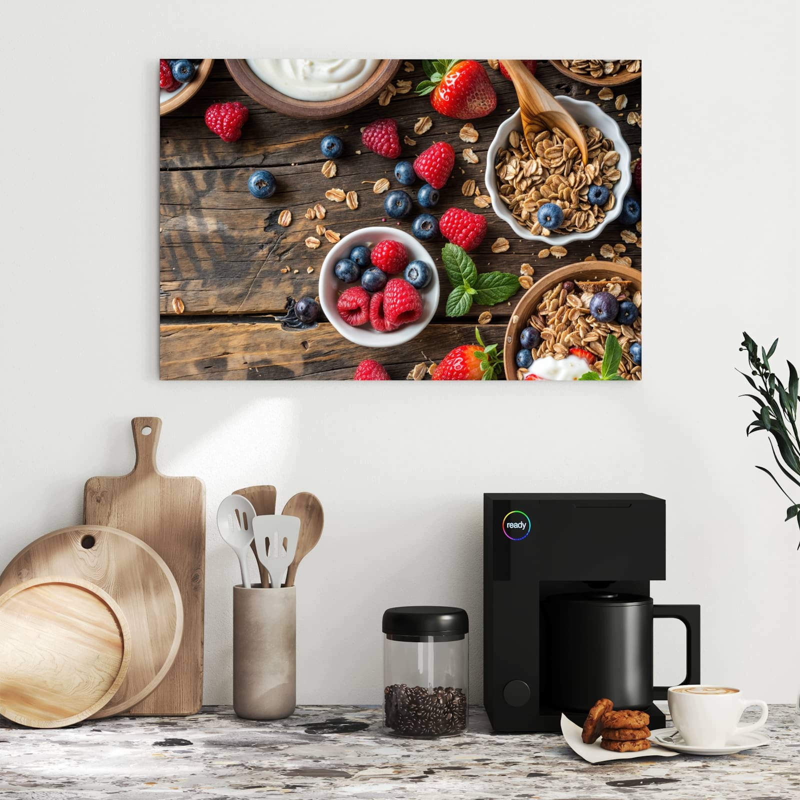 Magnetická tabule – obraz na zeď Snídaně müsli | 60 × 40 cm