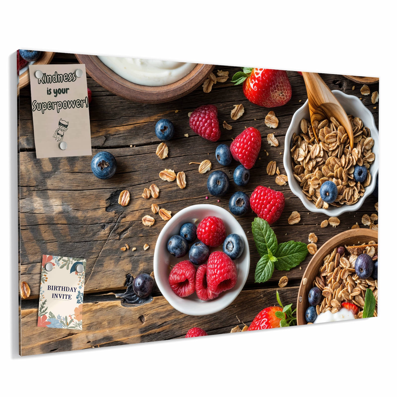 Magnetická tabule – obraz na zeď Snídaně müsli | 60 × 40 cm