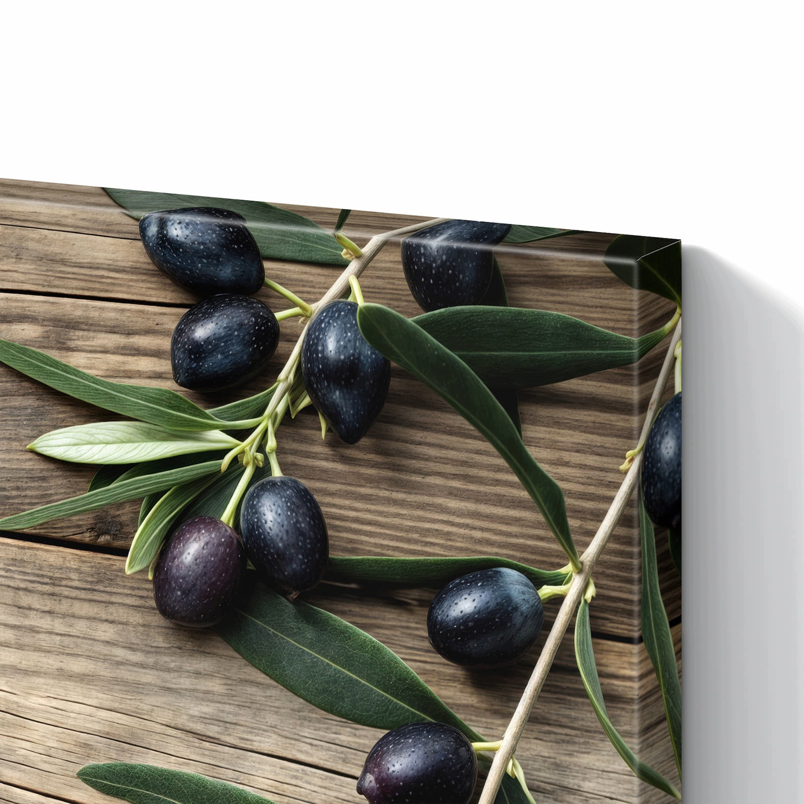 Magnetická tabule – obraz na zeď Dřevěný stůl olivy | 60 × 40 cm