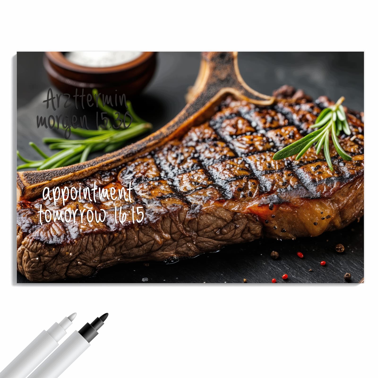Magnetická tabule – obraz na zeď Grilovaný steak | 60 × 40 cm