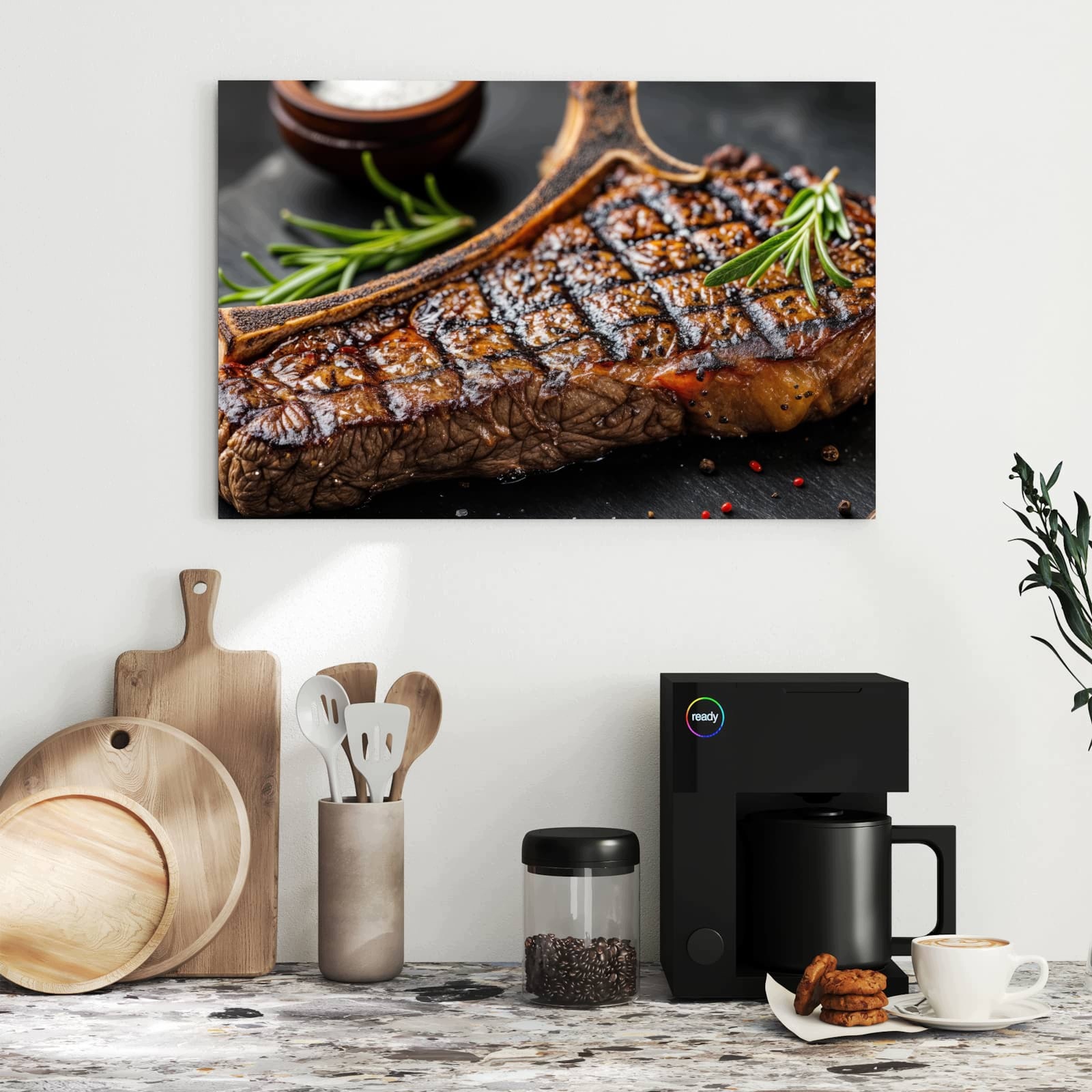 Magnetická tabule – obraz na zeď Grilovaný steak | 60 × 40 cm