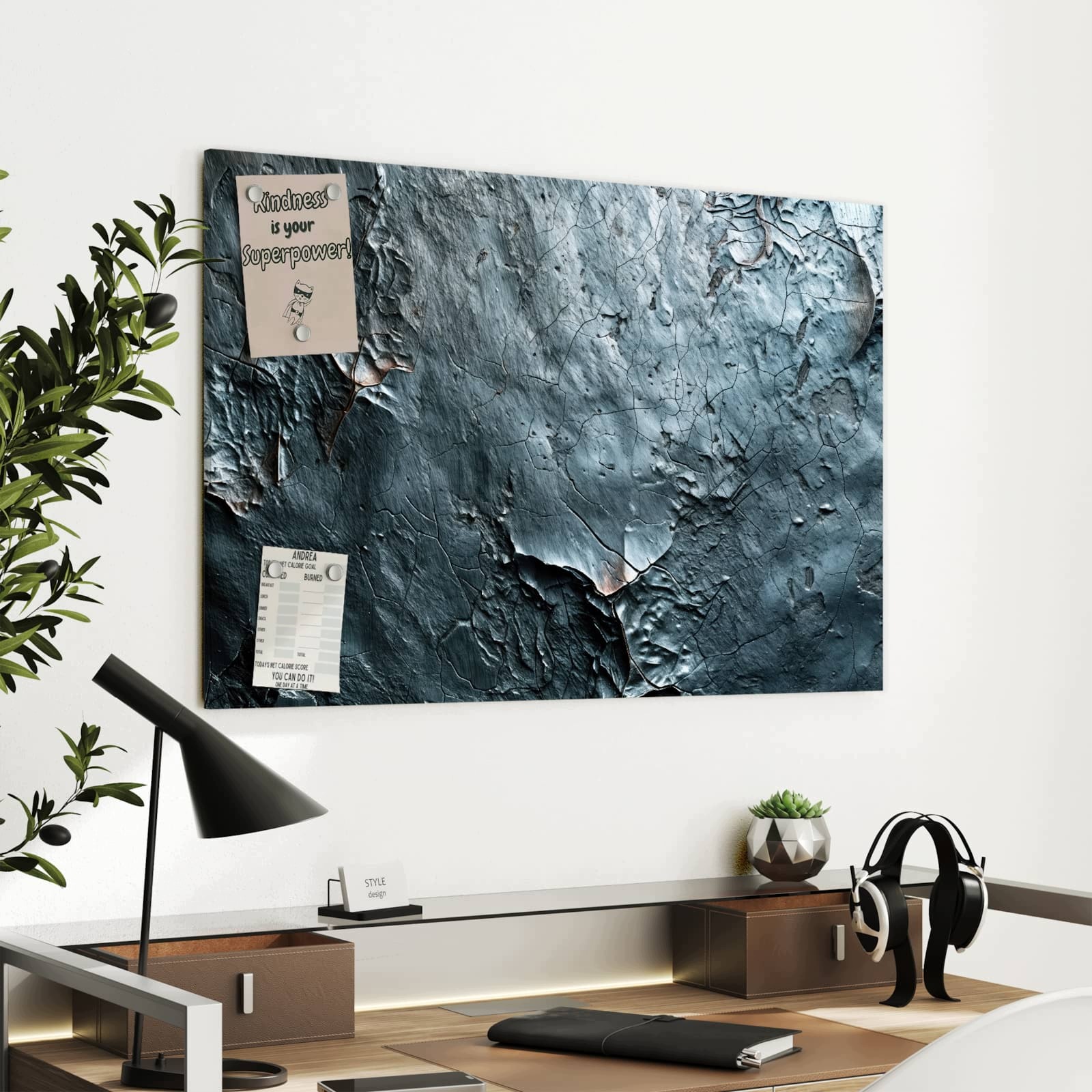 Magnetická tabule – obraz na zeď Strukturální povrch – motiv 2 | 90 × 60 cm