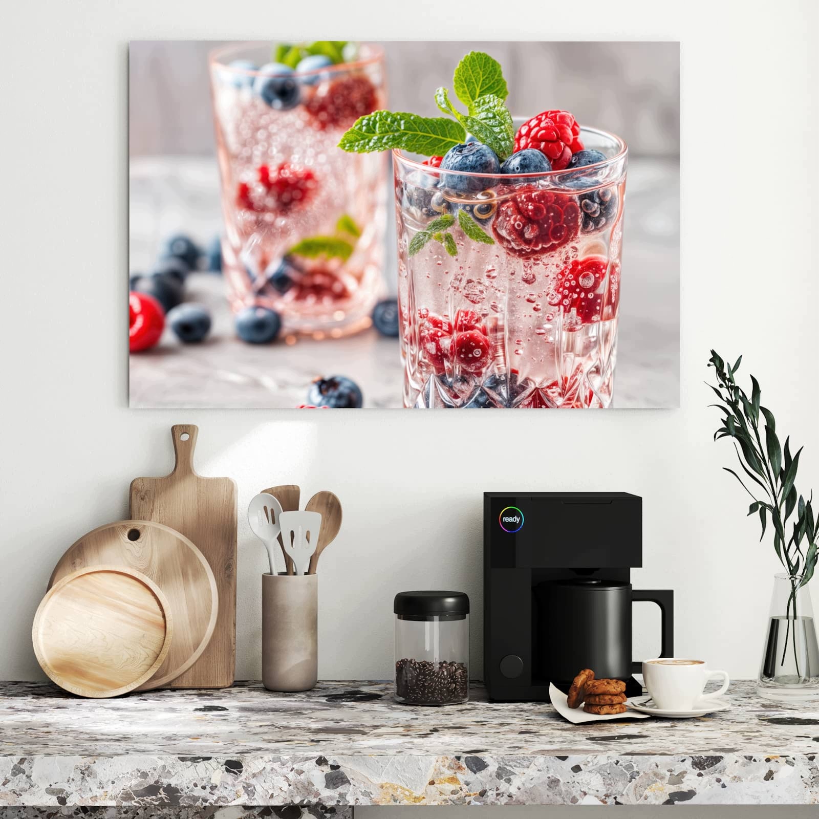 Magnetická tabule – obraz na zeď Koktejl bobule | 90 × 60 cm