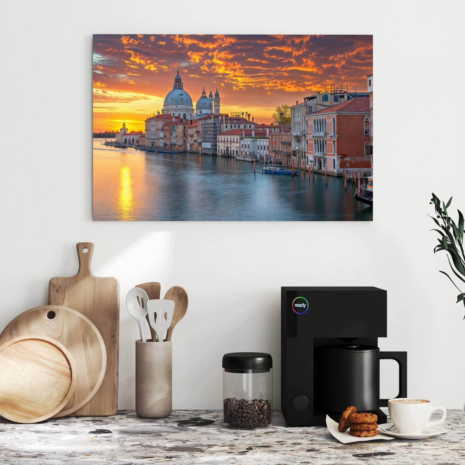 Magnetická tabule – obraz na zeď Benátky při západu slunce | 60 × 40 cm