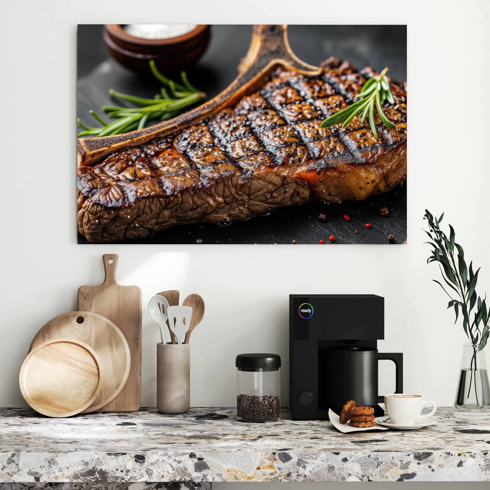 Magnetická tabule – obraz na zeď Grilovaný steak | 90 × 60 cm