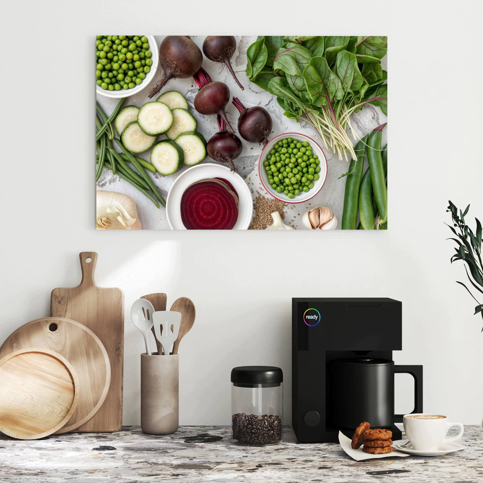 Magnetická tabule – obraz na zeď Čerstvá zelenina talíř | 60 × 40 cm
