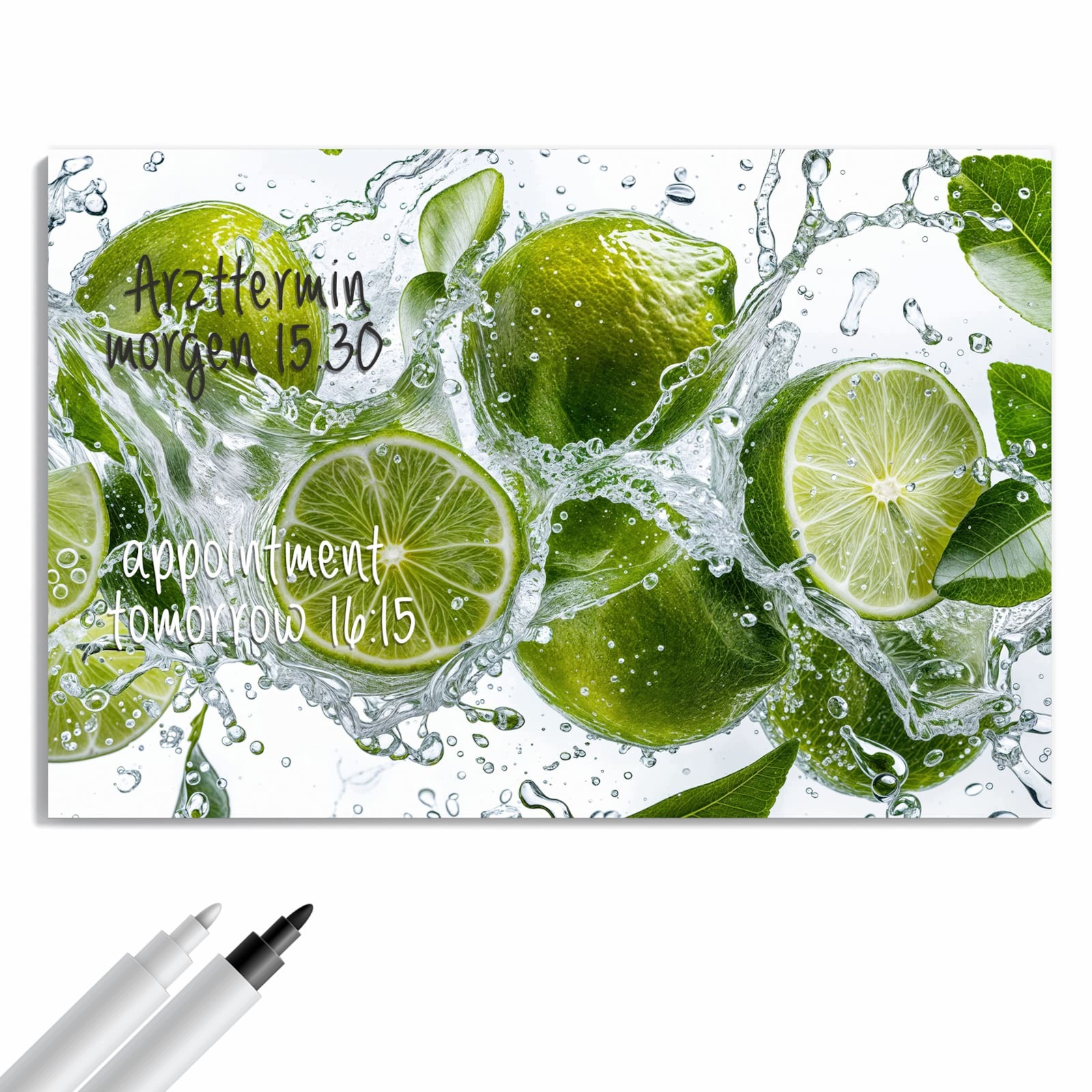 Magnetická tabule – obraz na zeď Šumivé limetky | 60 × 40 cm
