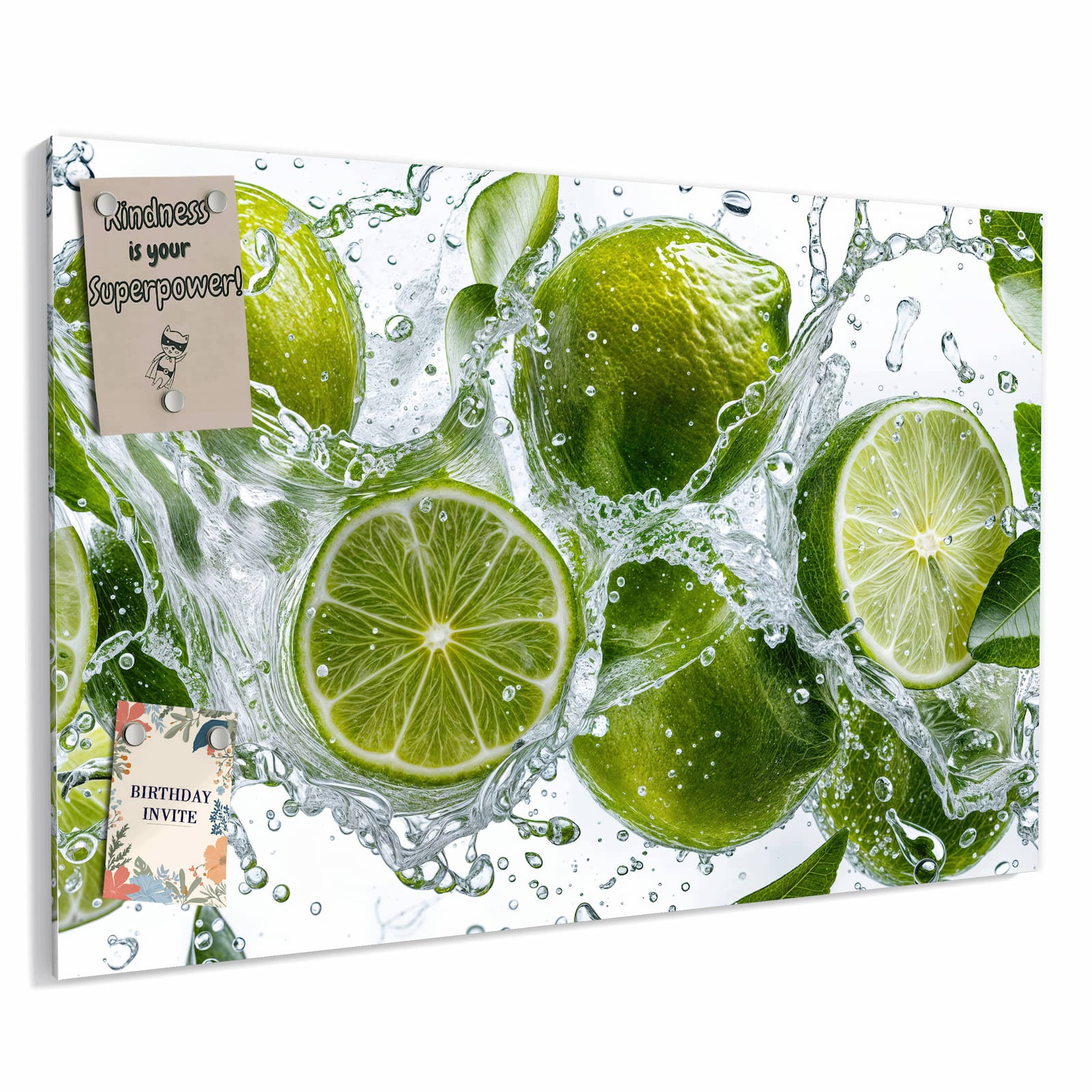 Magnetická tabule – obraz na zeď Šumivé limetky | 60 × 40 cm