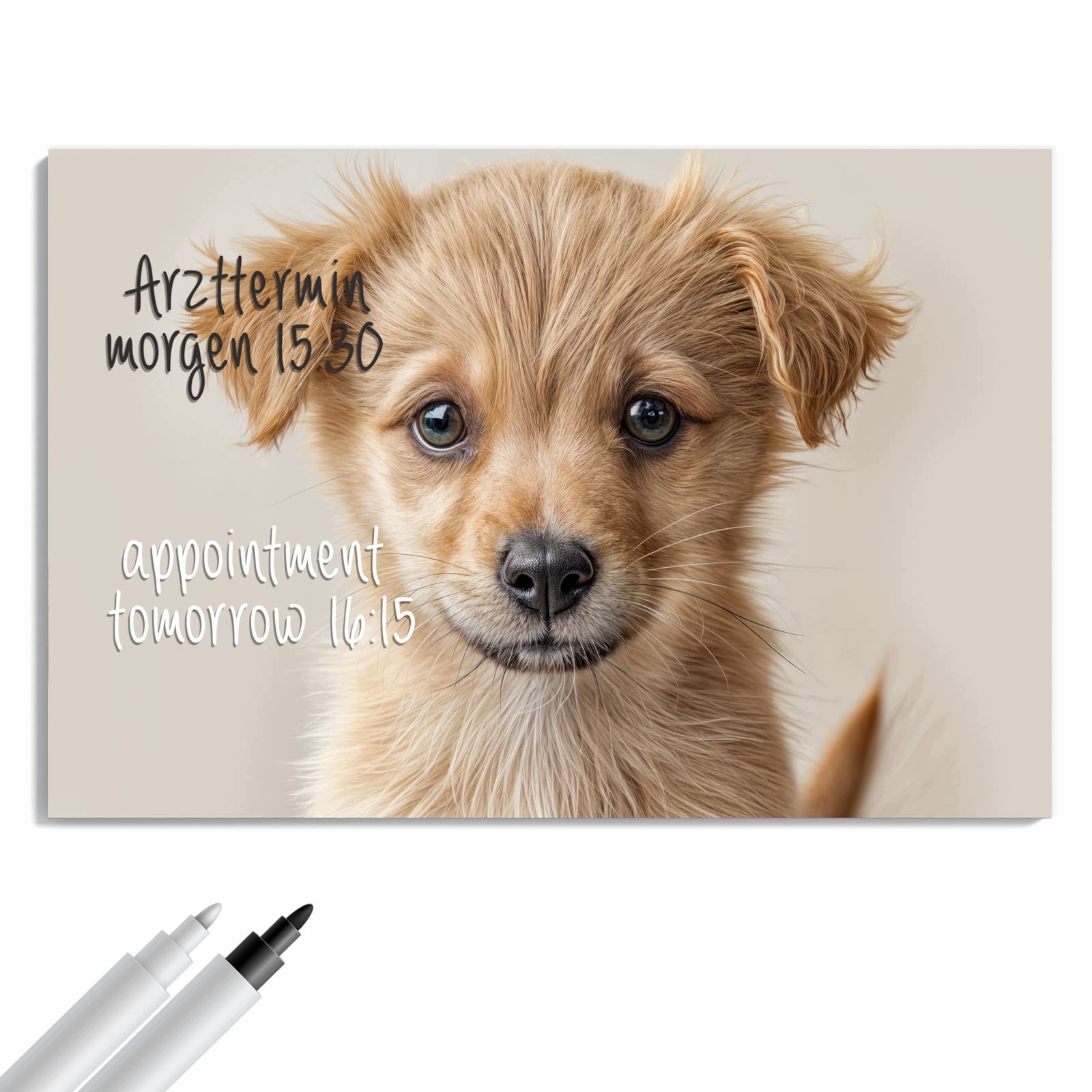 Magnetická tabule – obraz na zeď Fotografie štěněte | 60 × 40 cm