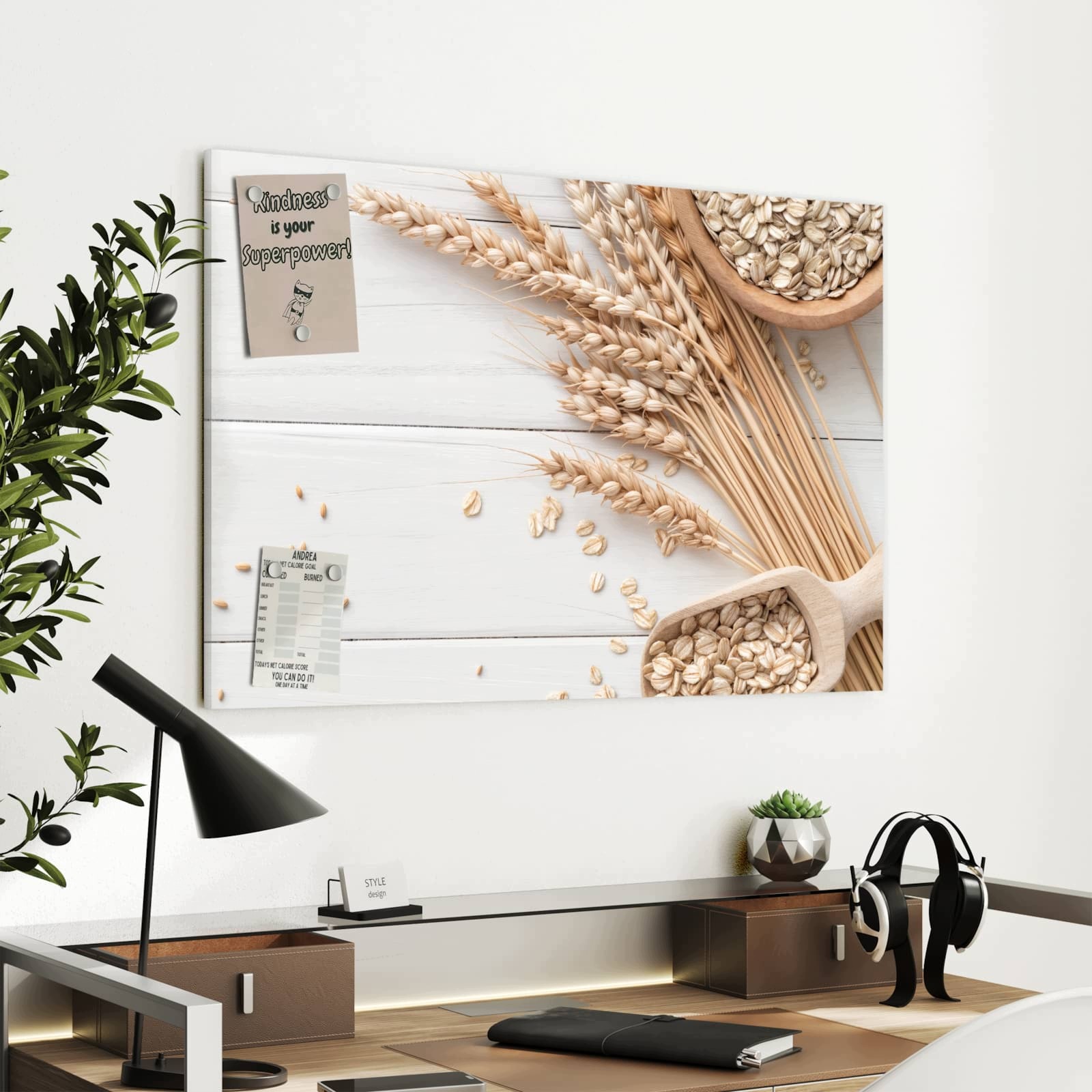 Magnetická tabule – obraz na zeď Výběr pšenice | 90 × 60 cm