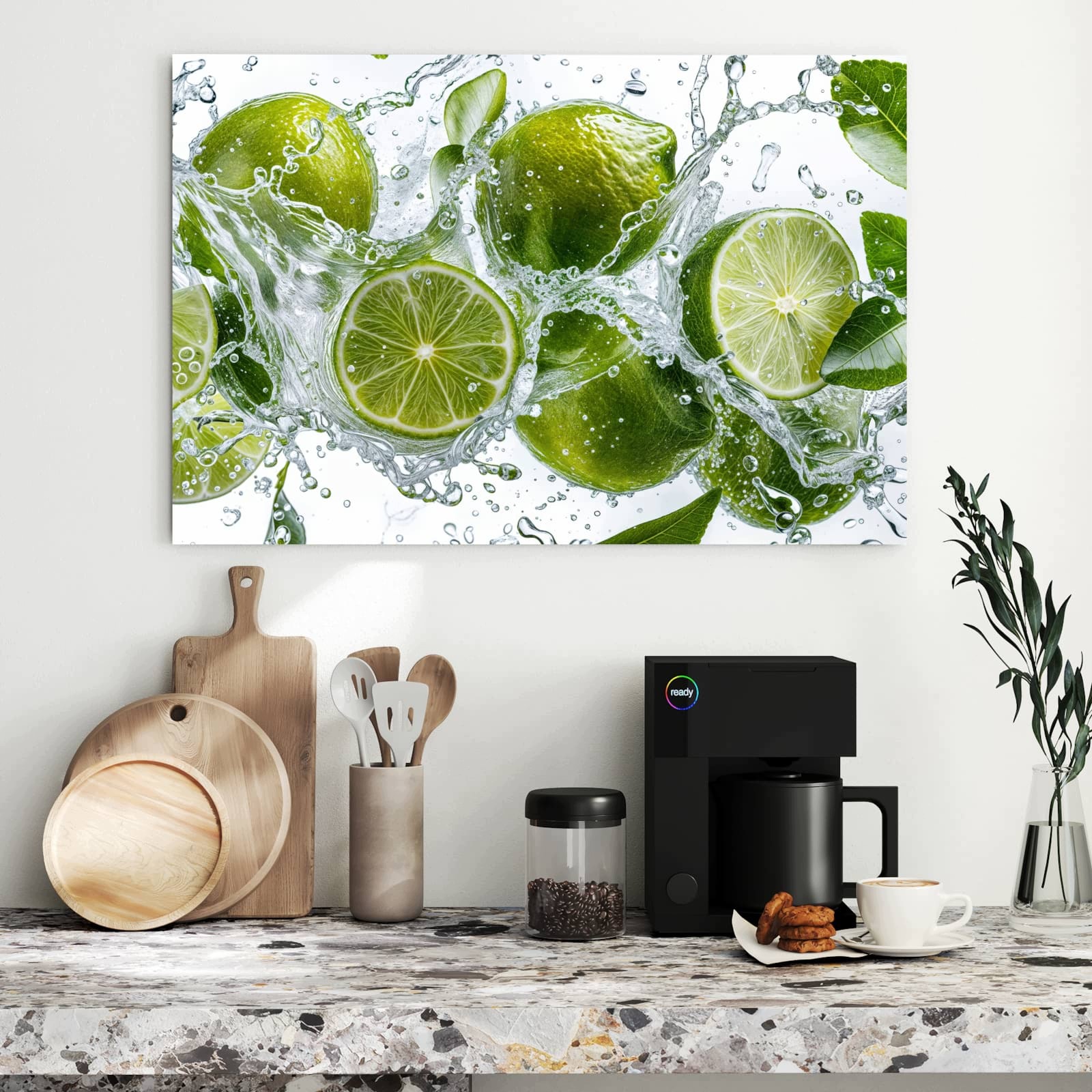 Magnetická tabule – obraz na zeď Šumivé limetky | 90 × 60 cm