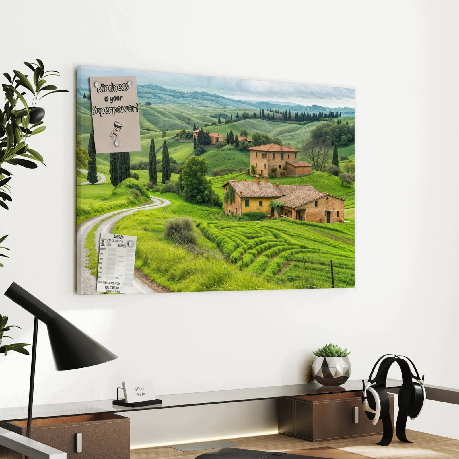 Magnetická tabule – obraz na zeď Italská krajina | 60 × 40 cm