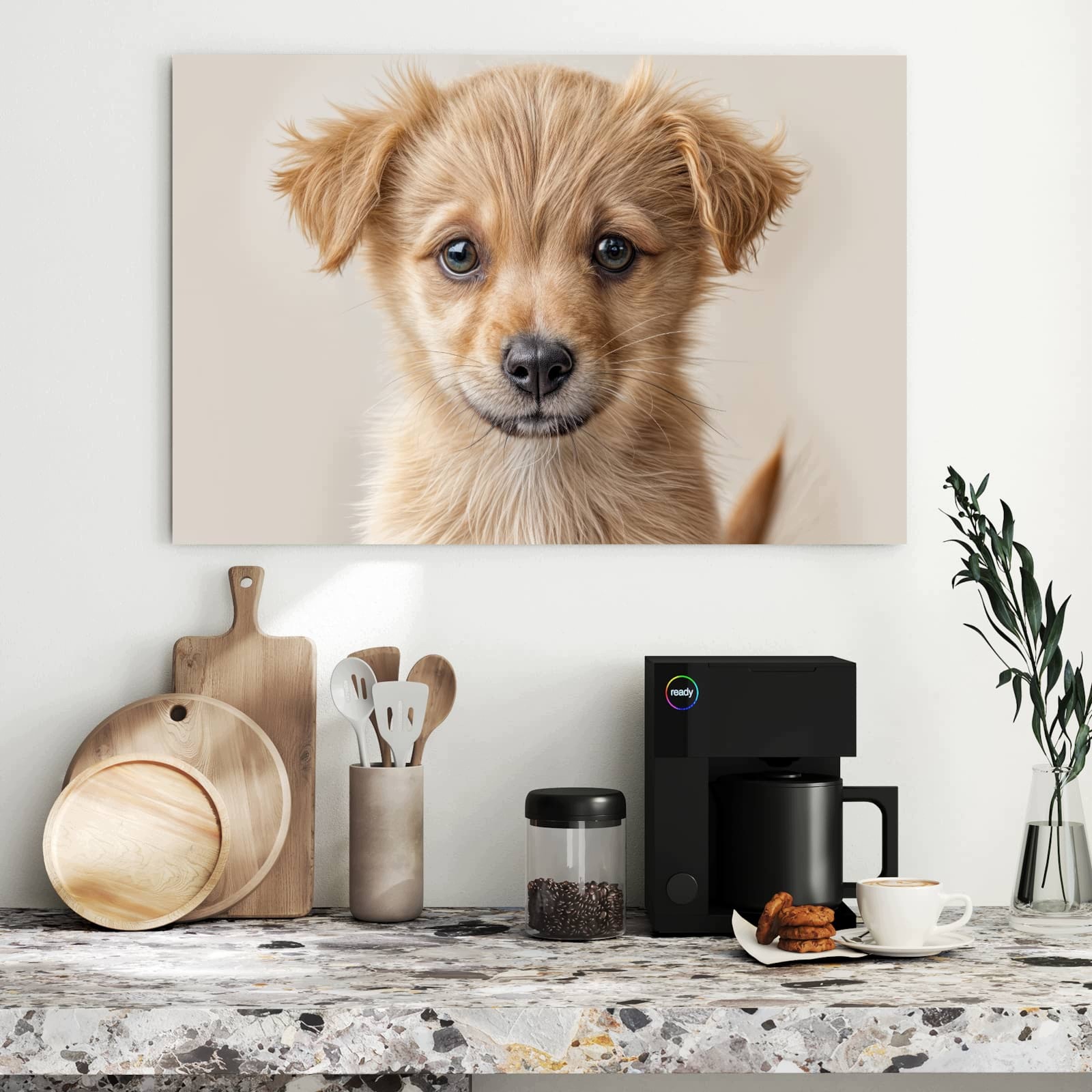 Magnetická tabule – obraz na zeď Fotografie štěněte | 90 × 60 cm
