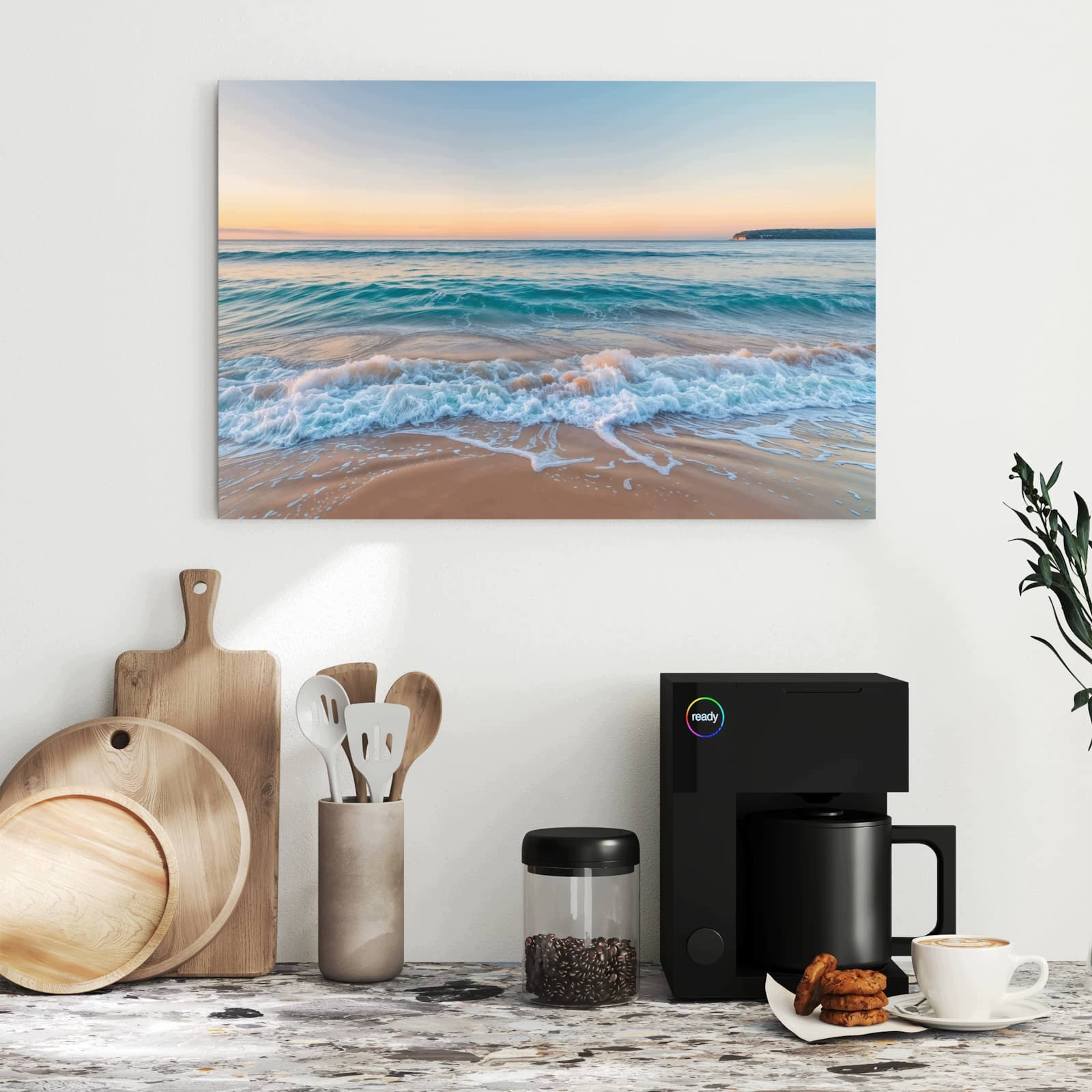 Magnetická tabule – obraz na zeď Horizont pláže | 60 × 40 cm