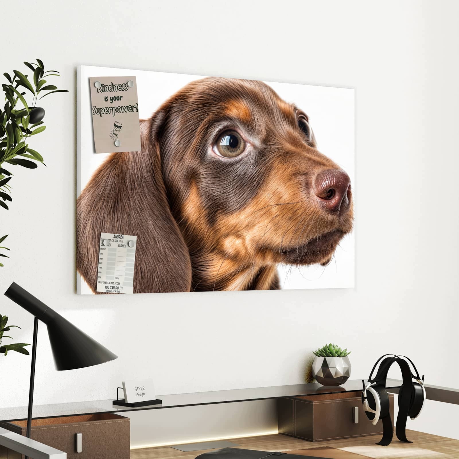 Magnetická tabule – obraz na zeď Roztomilý pes | 60 × 40 cm