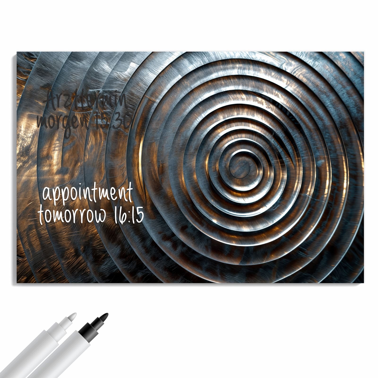 Magnetická tabule – obraz na zeď Kovové spirály | 60 × 40 cm