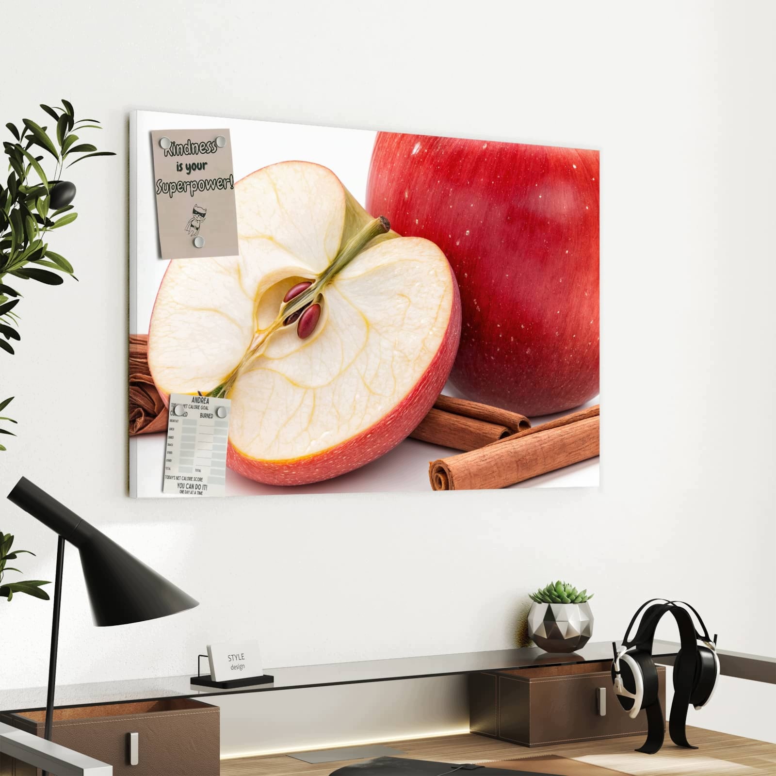 Magnetická tabule – obraz na zeď Jablko skořice | 60 × 40 cm