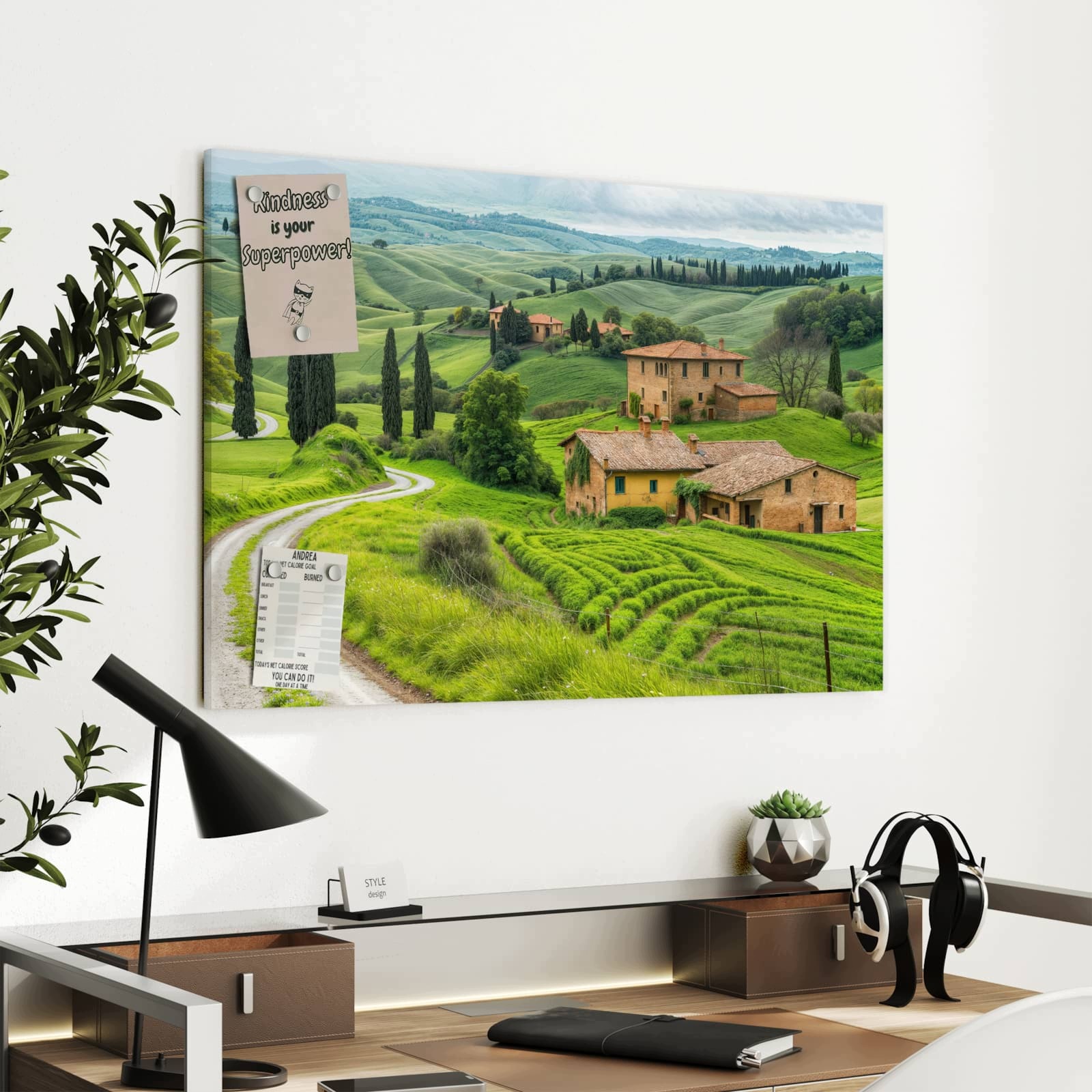 Magnetická tabule – obraz na zeď Italská krajina | 90 × 60 cm