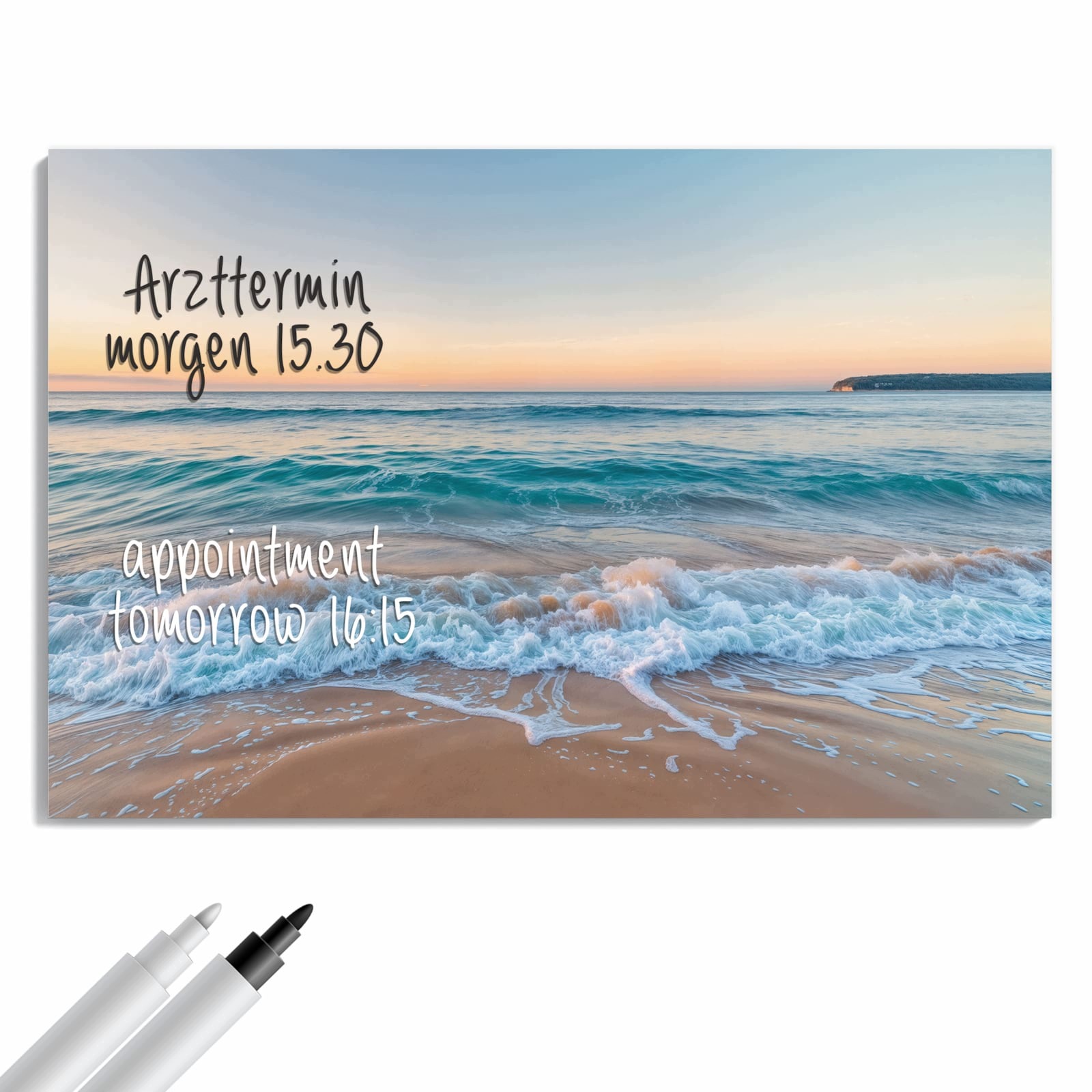 Magnetická tabule – obraz na zeď Horizont pláže | 90 × 60 cm